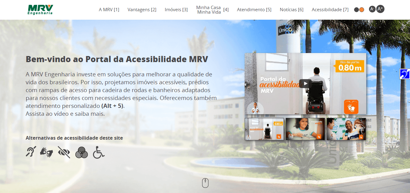Imagem em destaque sobre a notícia: No dia nacional de luta da pessoa com deficiência, MRV Engenharia lança Portal de Acessibilidade