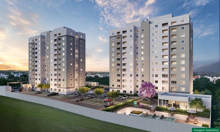 Fachada Torres do Poente MRV Bras&iacute;lia
