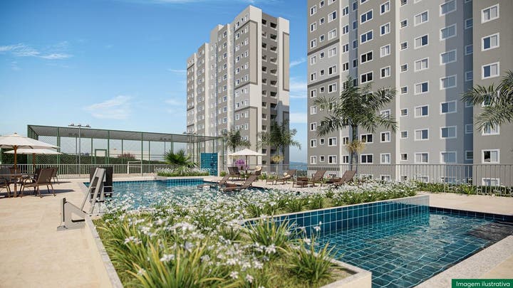 Piscina Residencial Mirante das Brisas MRV Bauru
