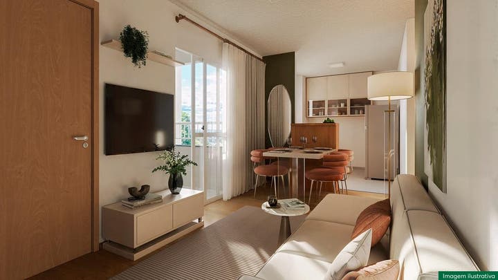 Sala Resid. Flores da Alvorada MRV Palho&ccedil;a
