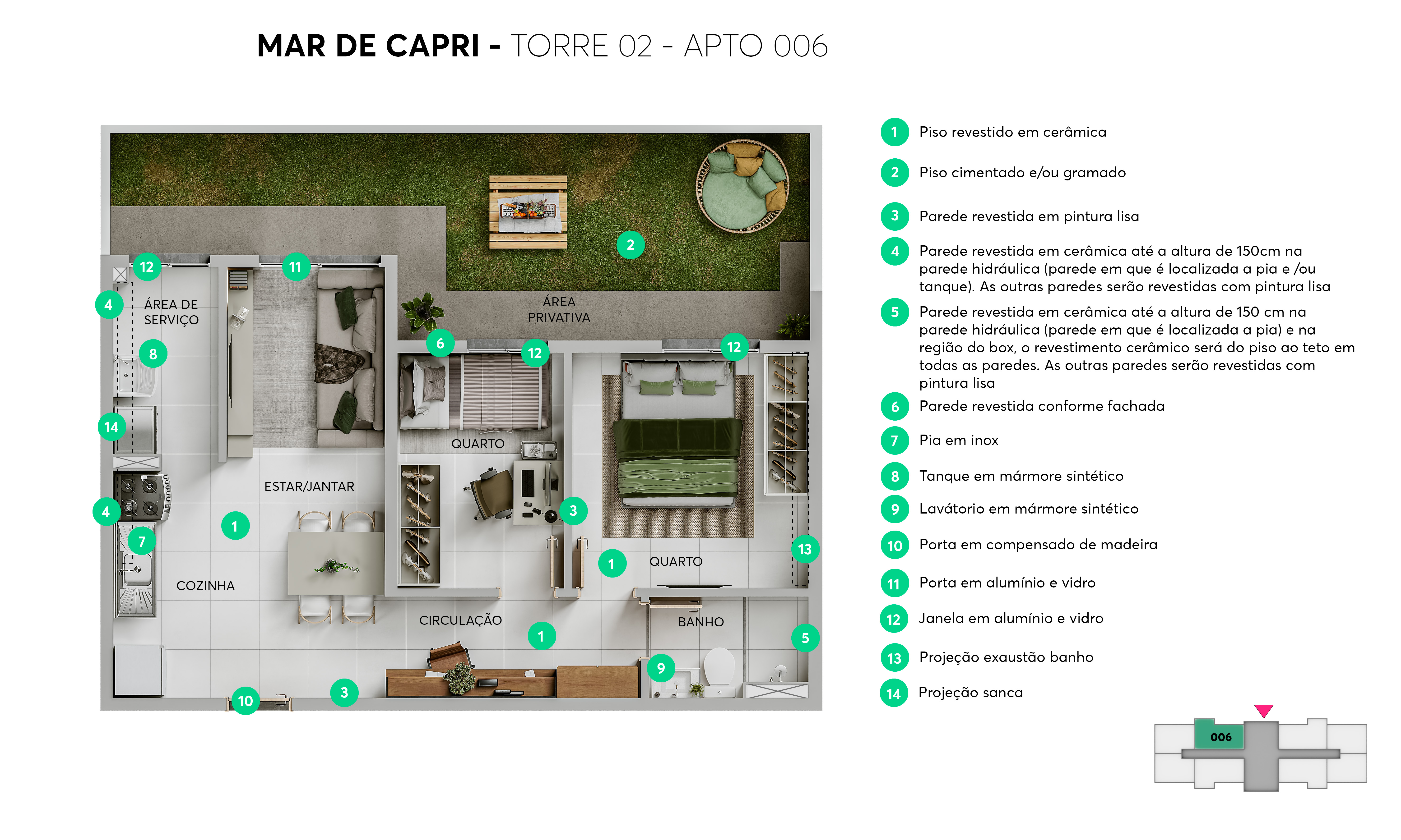 Planta Mar de Capri MRV Maceió