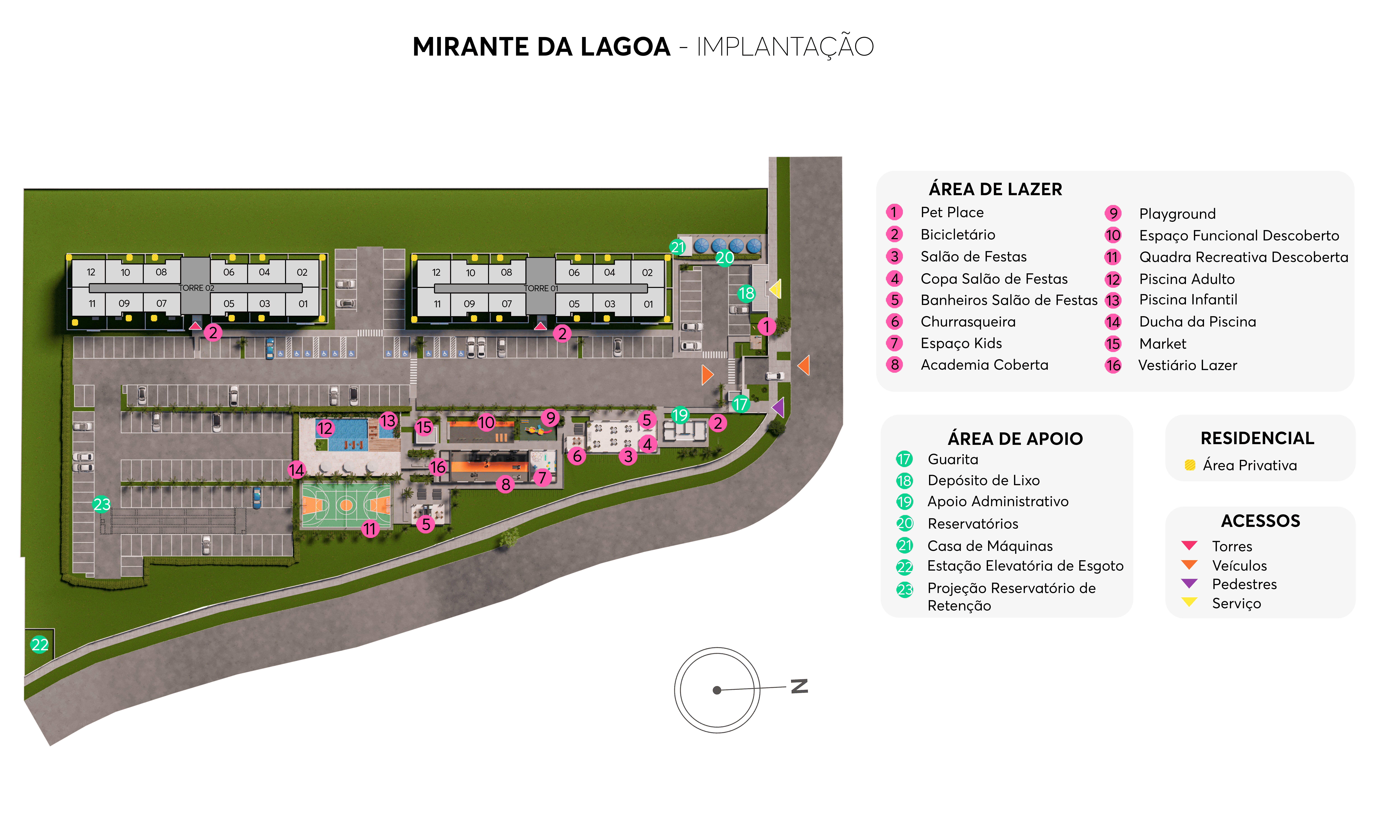Implantação Mirante da Lagoa MRV Maceió