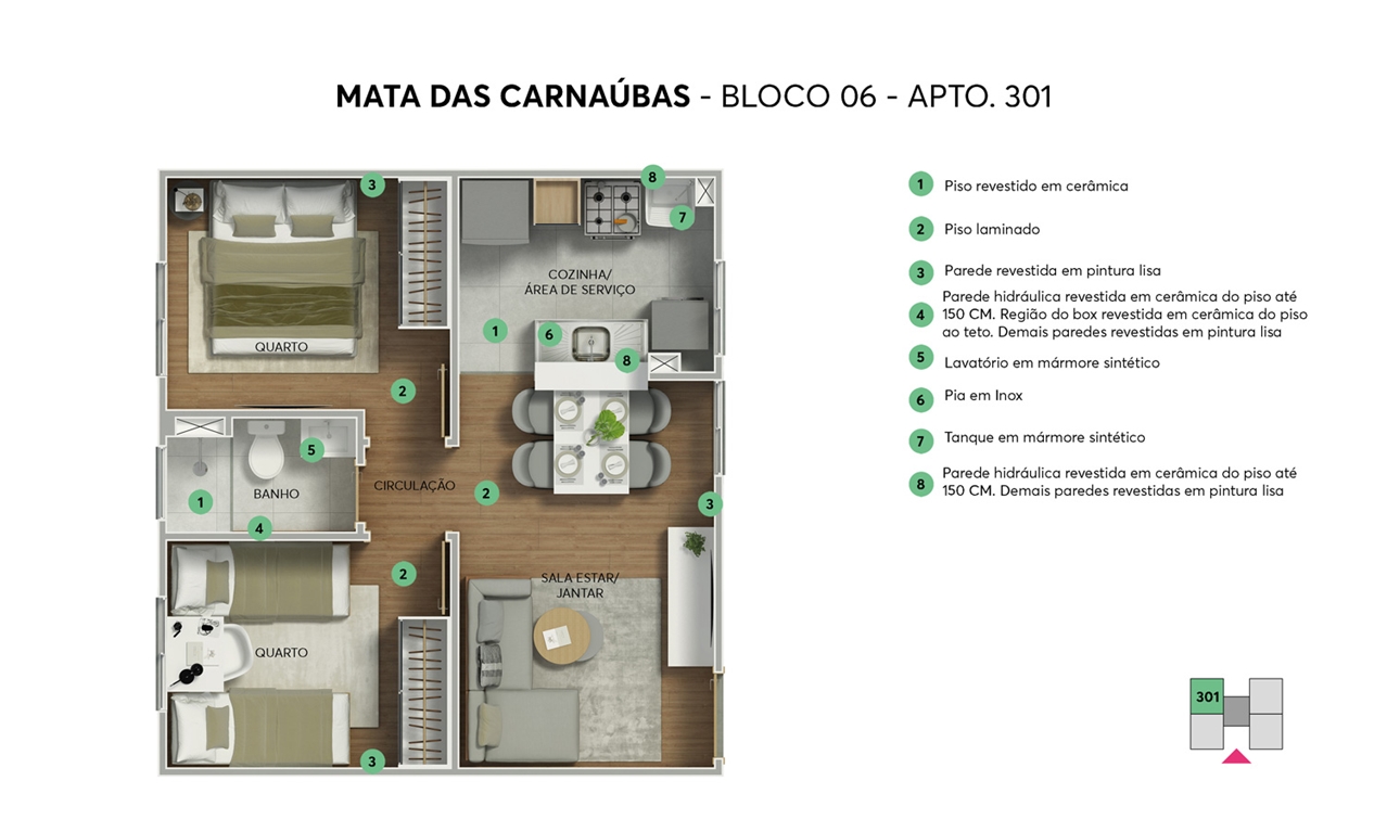 Planta Mata das Carnaúbas MRV Maceió