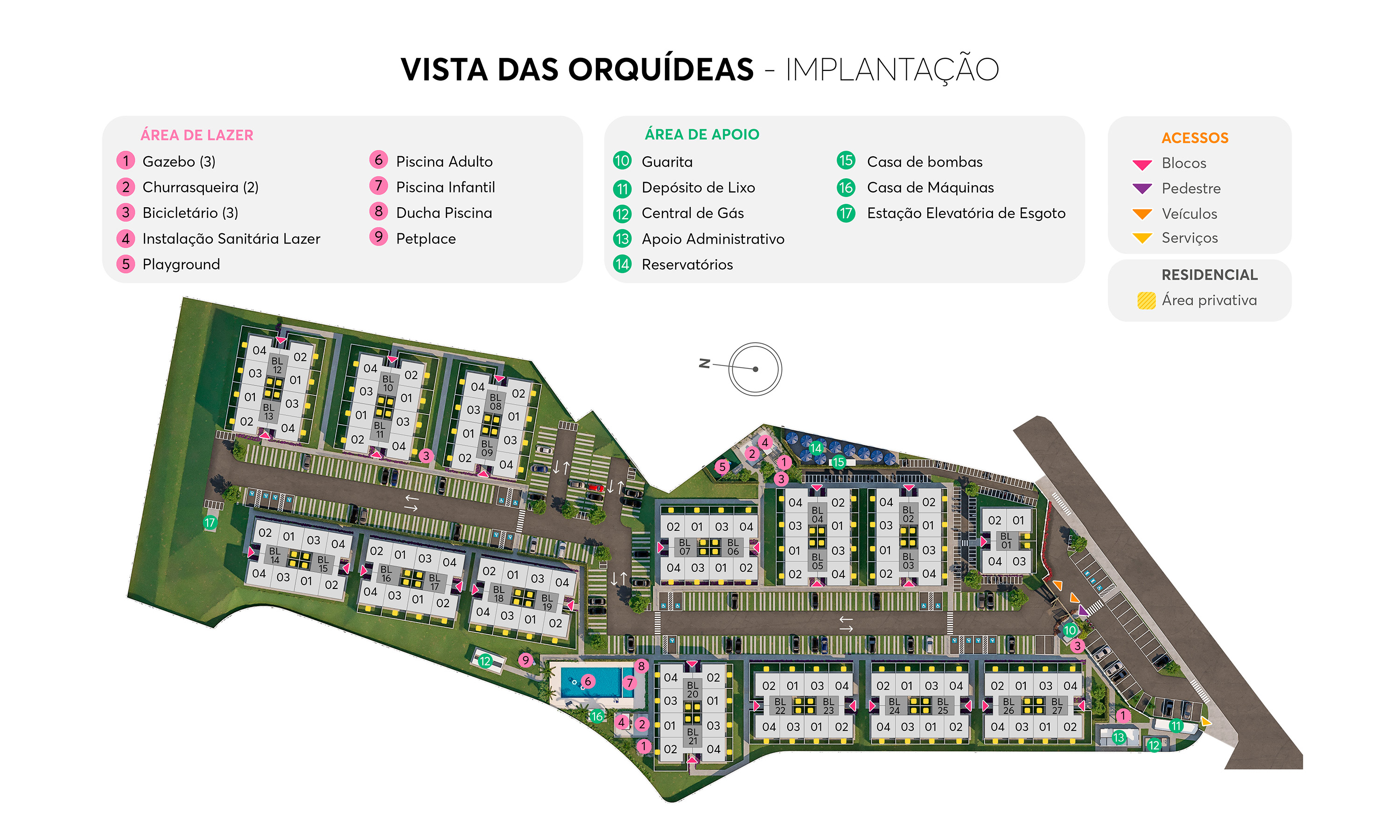 Implantação Vista das Orquídeas MRV Manaus