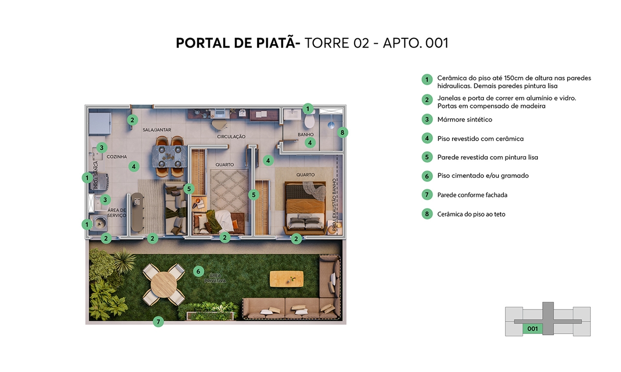 Planta Portal de Piatã MRV Salvador