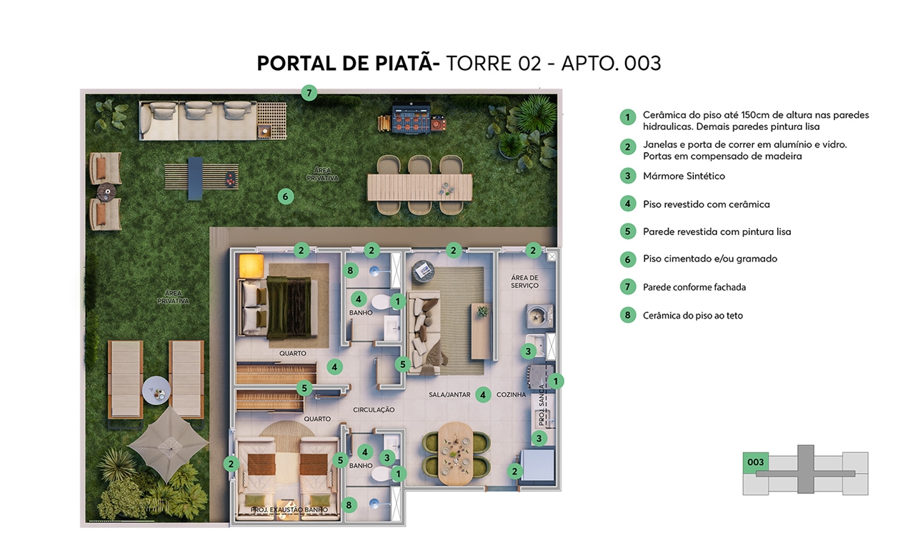 Planta Portal de Piatã MRV Salvador