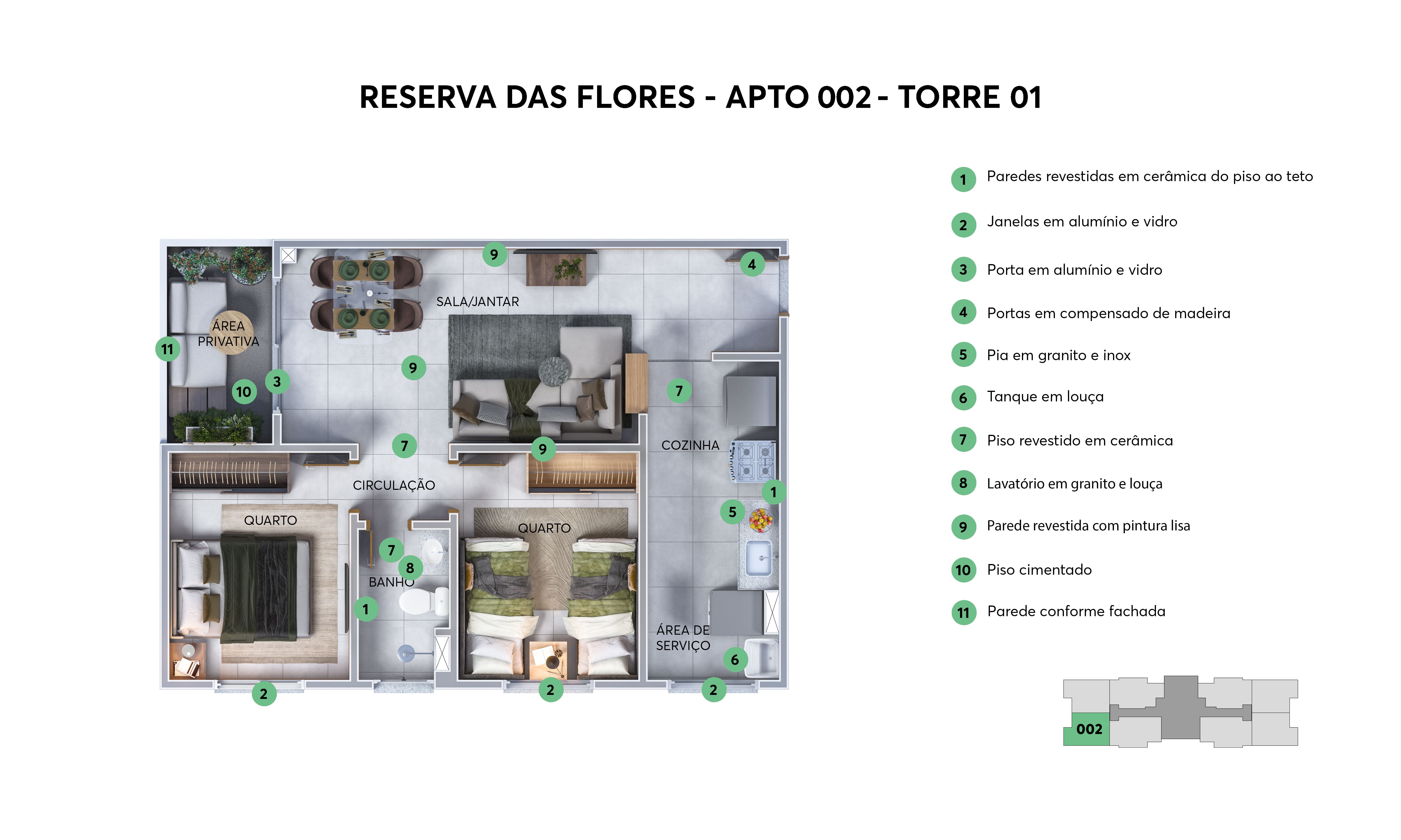 Planta Reserva das Flores MRV Salvador