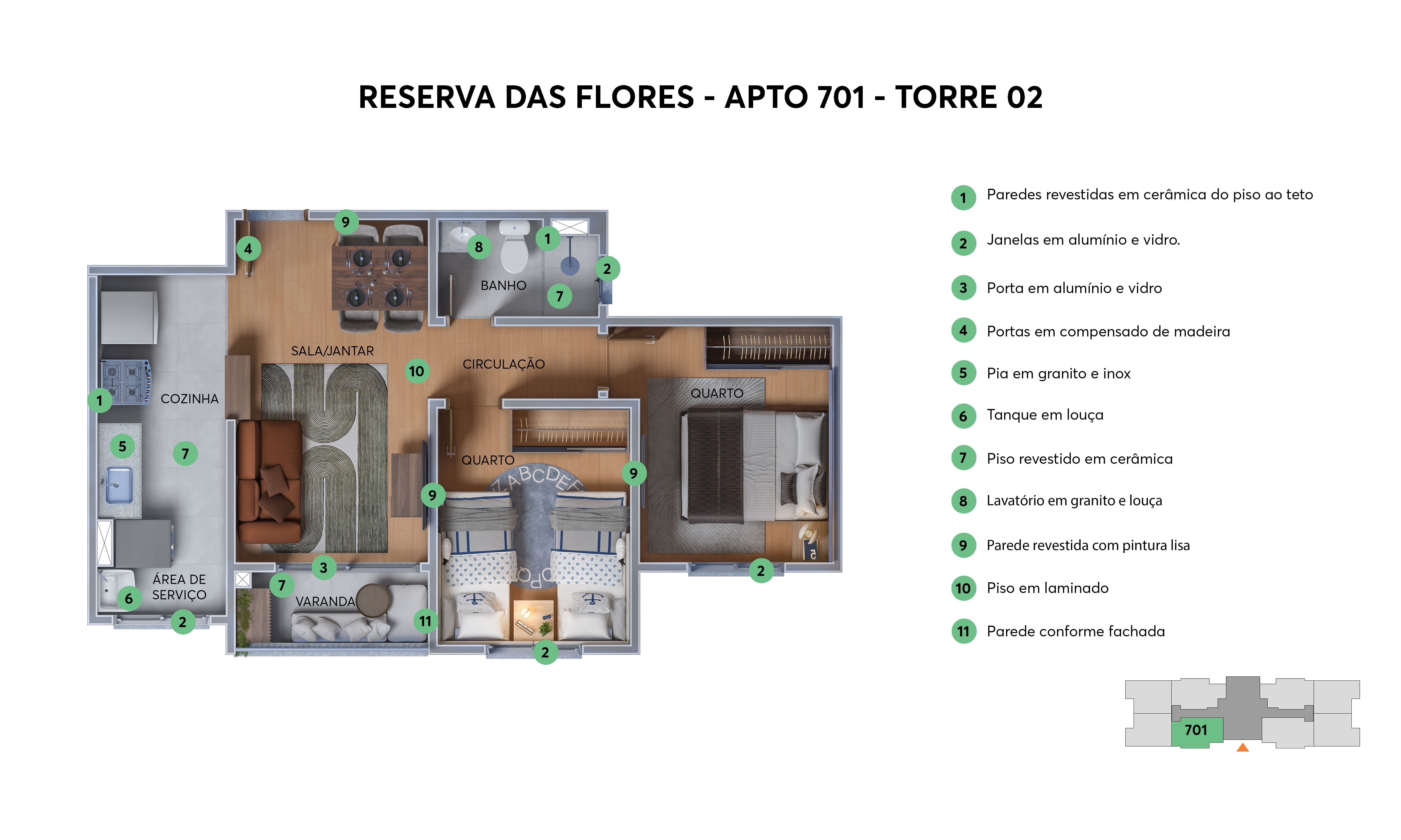 Planta Reserva das Flores MRV Salvador