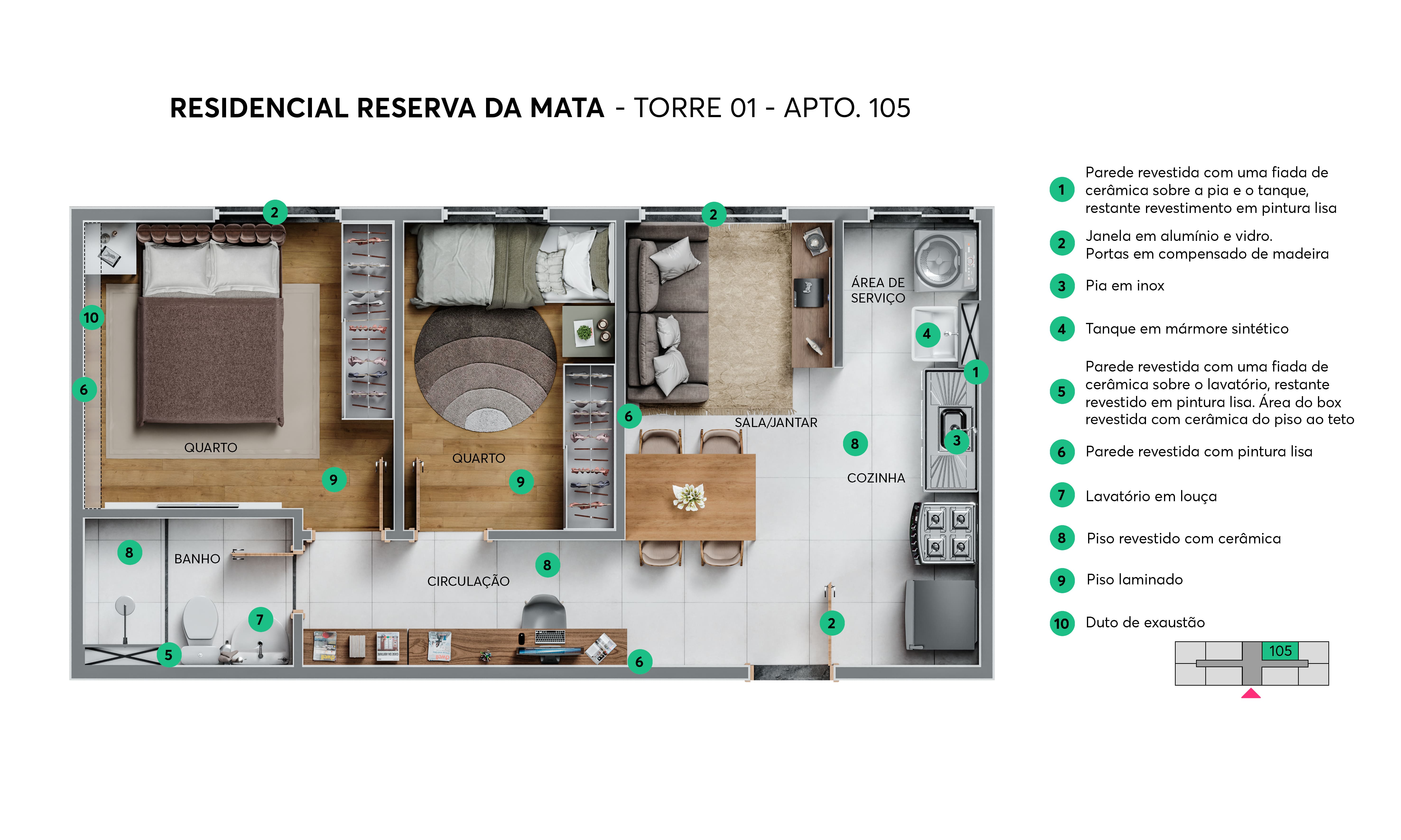 Planta Reserva da Mata MRV Salvador