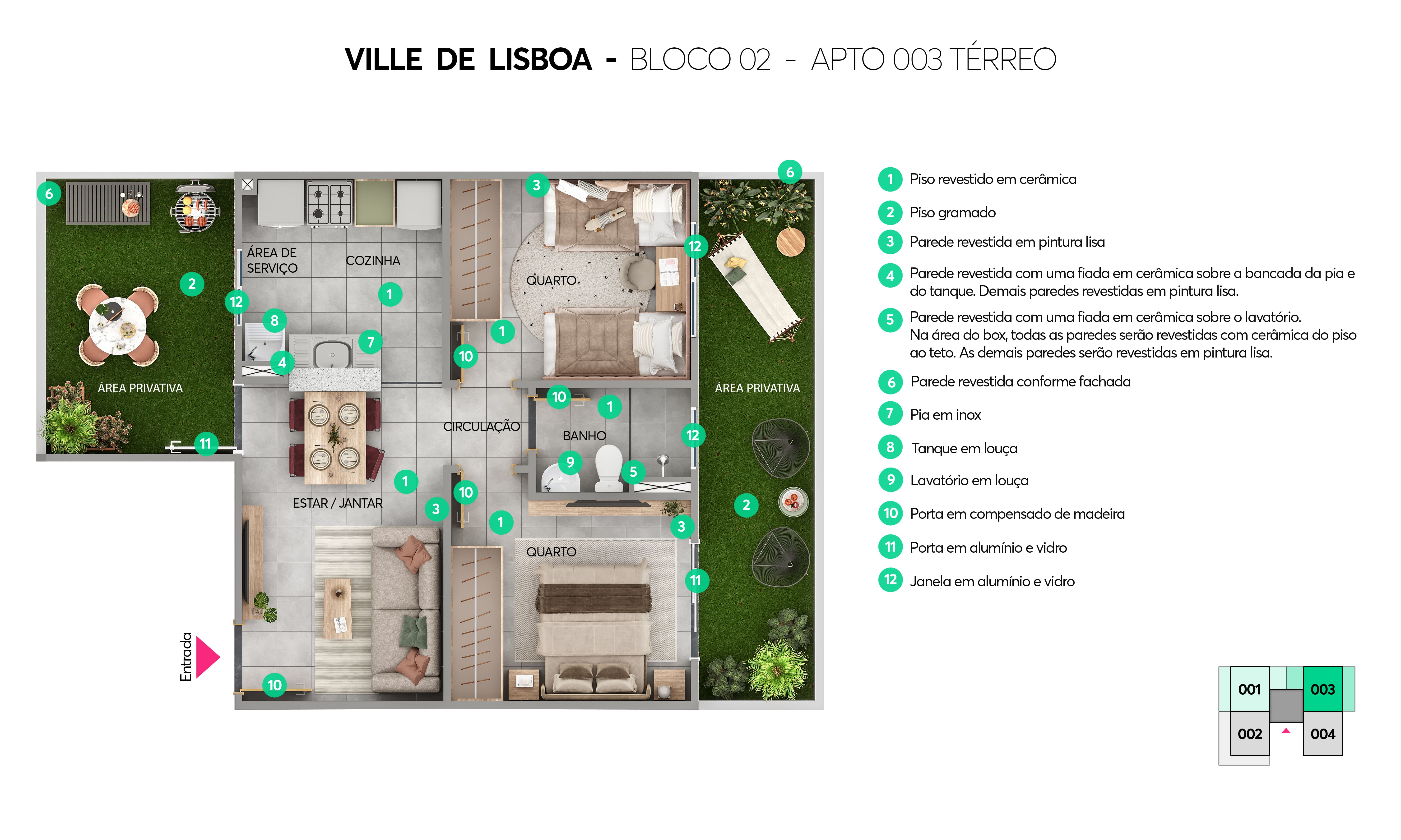 Planta Ville de Lisboa Caucaia MRV