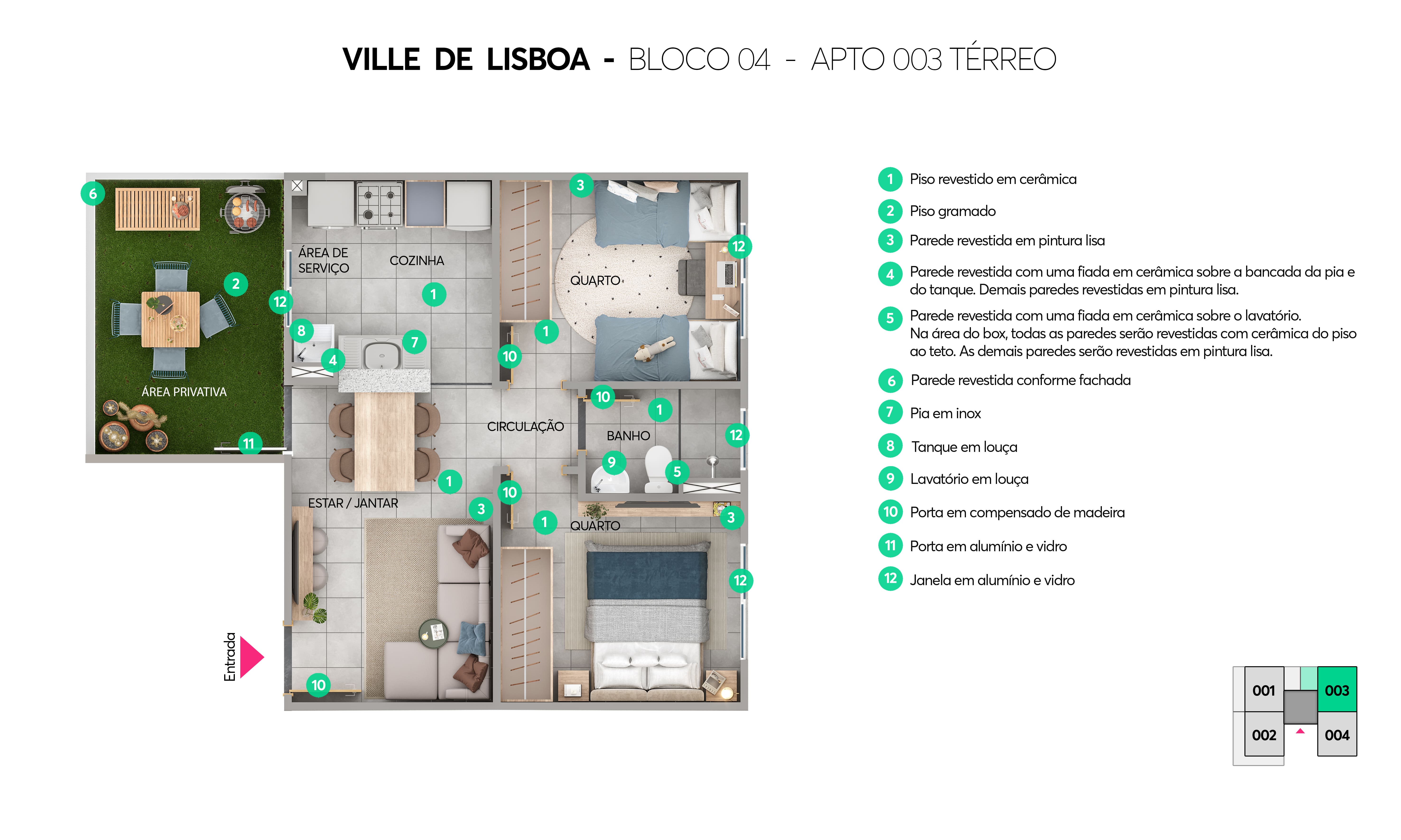 Planta Ville de Lisboa Caucaia MRV