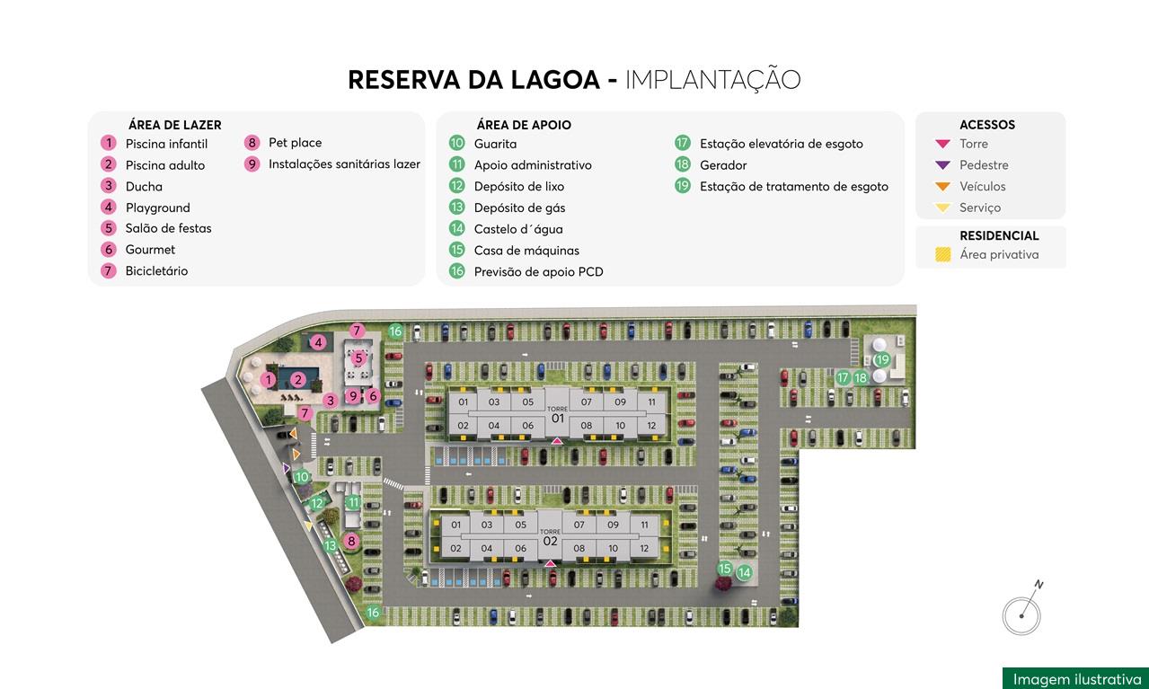 Implantação Reserva da Lagoa MRV Fortaleza