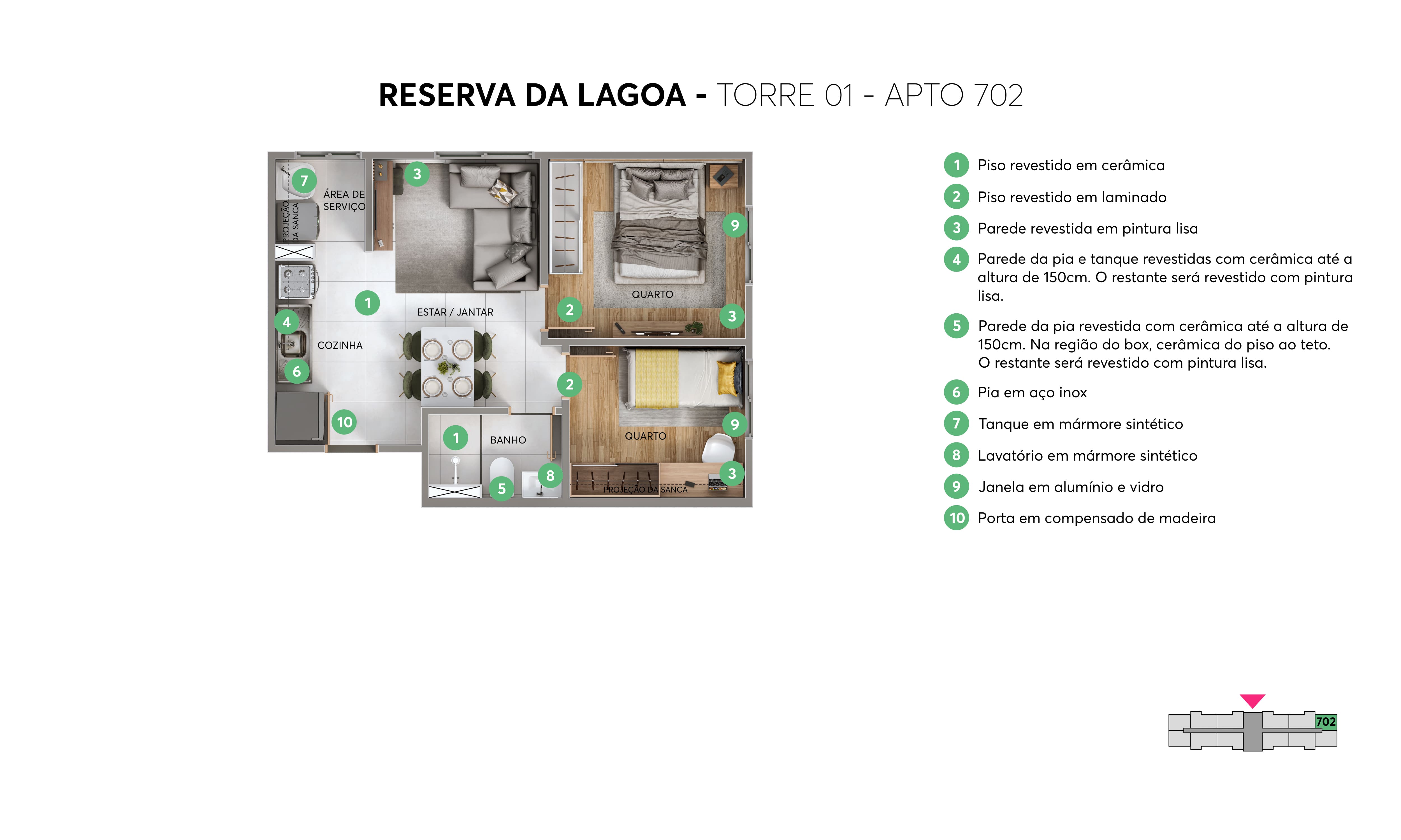 Planta Reserva da Lagoa MRV Fortaleza