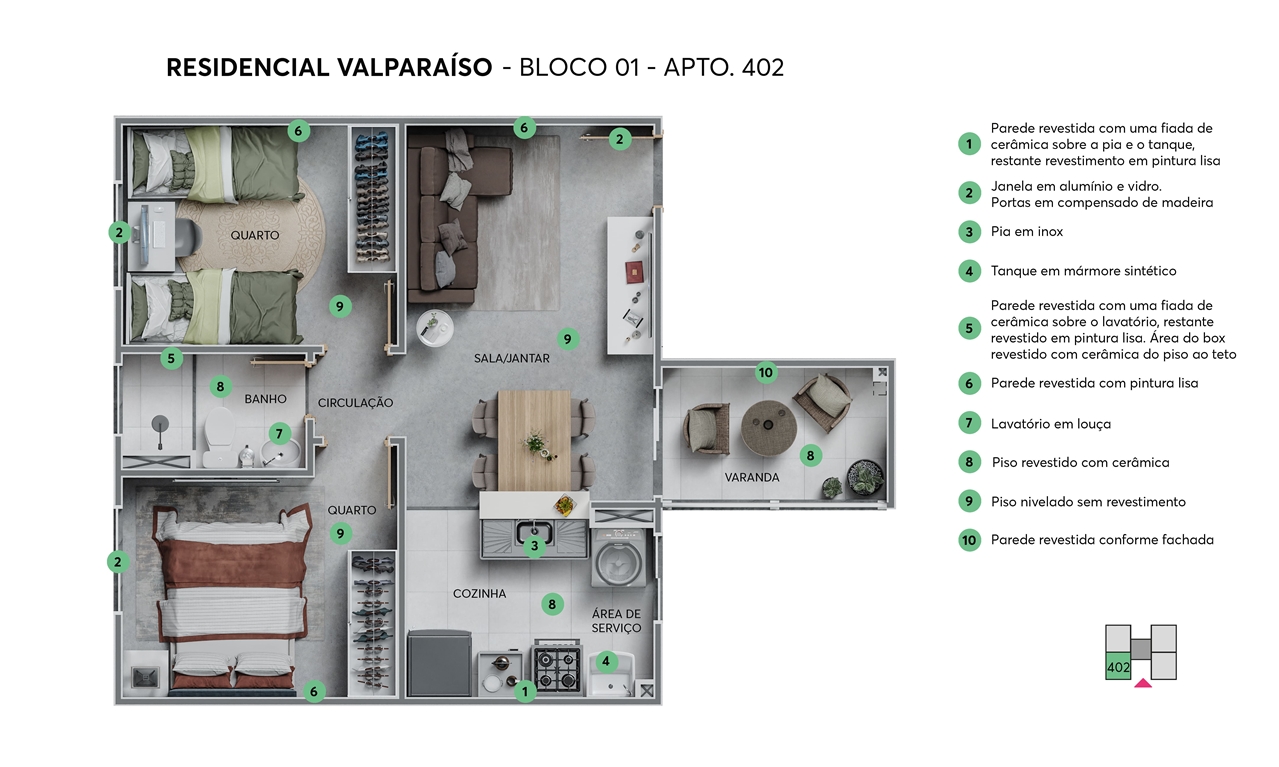 Planta Res. Valparaíso MRV Fortaleza
