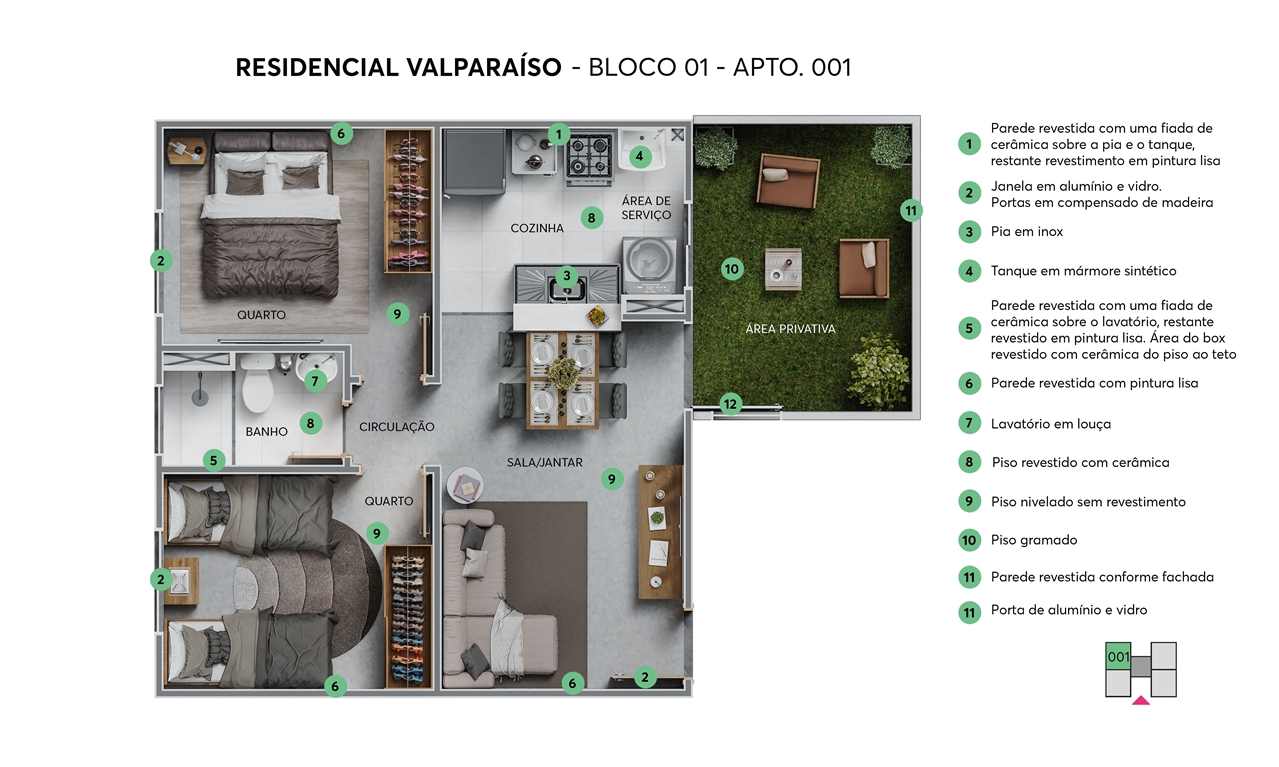 Planta Res. Valparaíso MRV Fortaleza