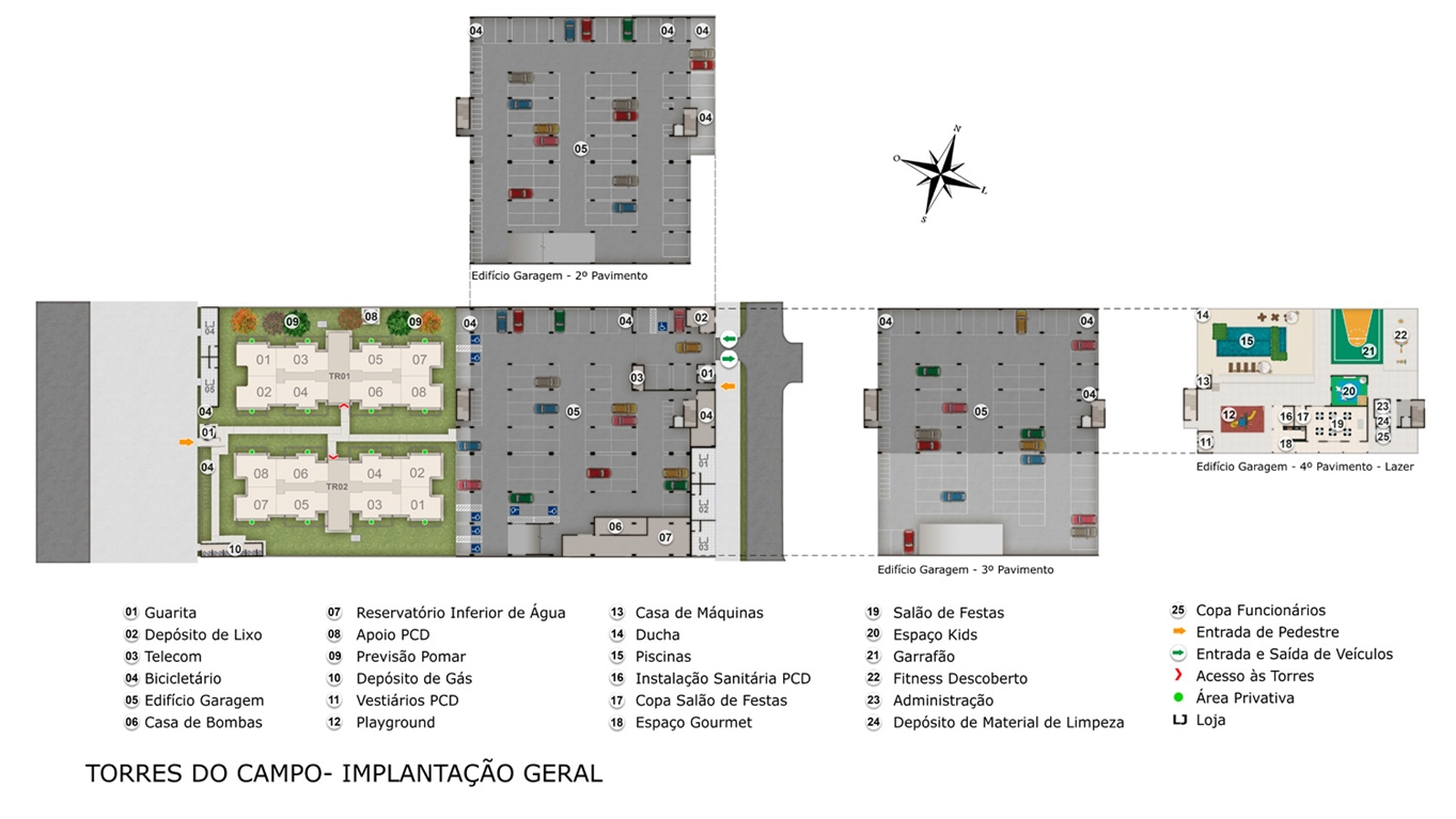 Implantação Torres do Campo MRV Ceilândia