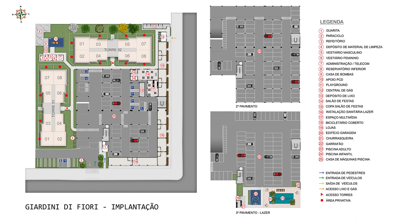 Implantação Giardini Di Fiori MRV Gama