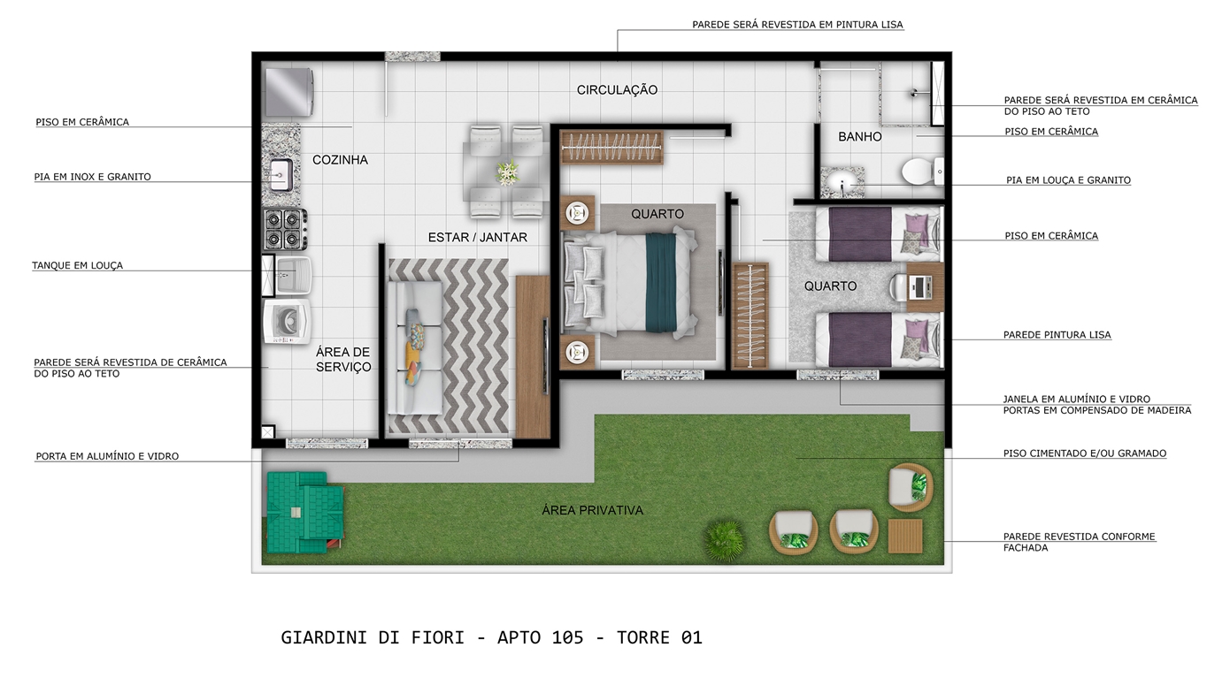 Planta Giardini Di Fiori MRV Gama