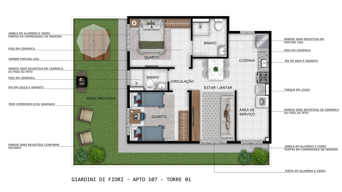 Planta Giardini Di Fiori MRV Gama