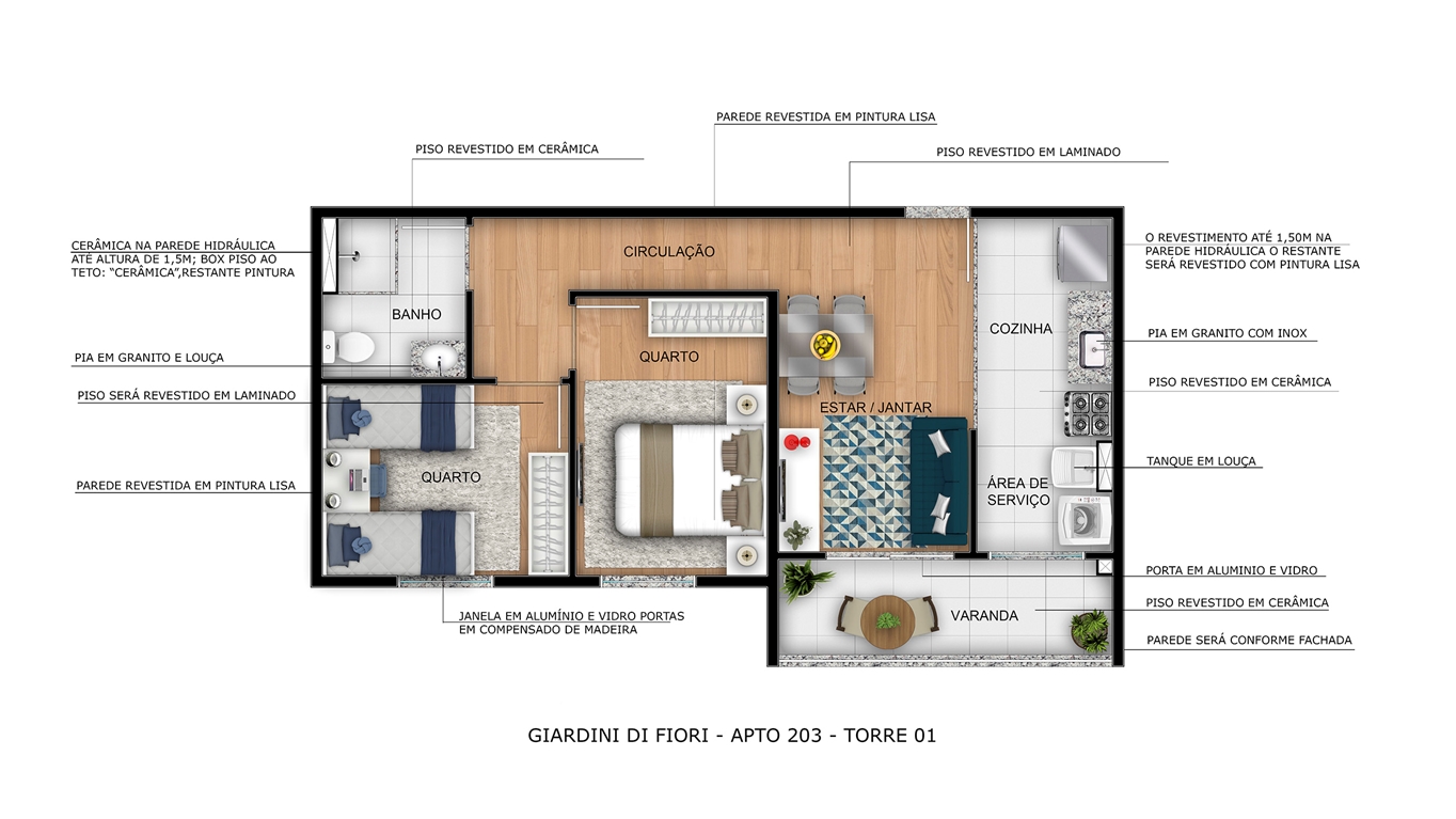 Planta Giardini Di Fiori MRV Gama