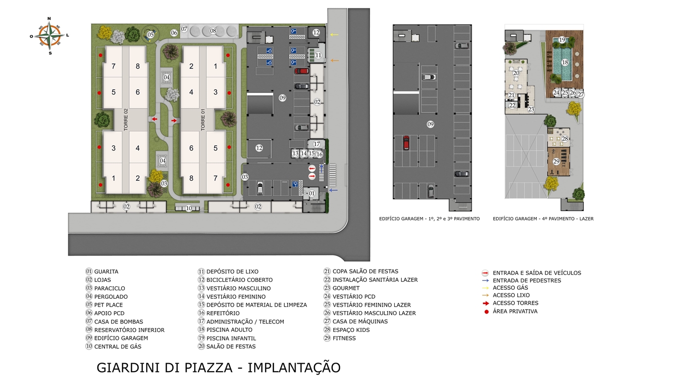 Implantação Giardini Di Piazza MRV Gama