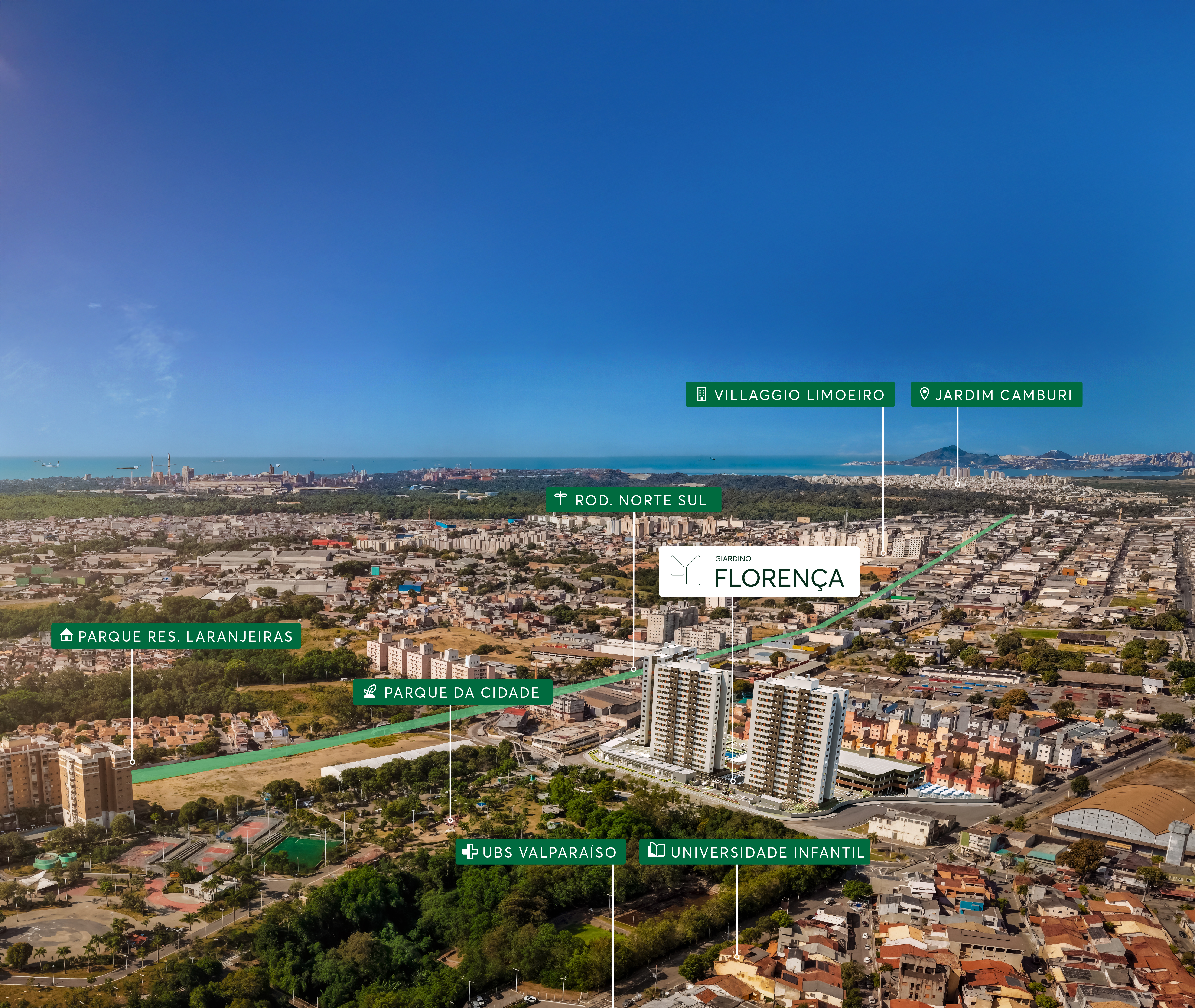 Imagem aérea Giardino Florença MRV Serra Imagem aérea Giardino Florença MRV Serra