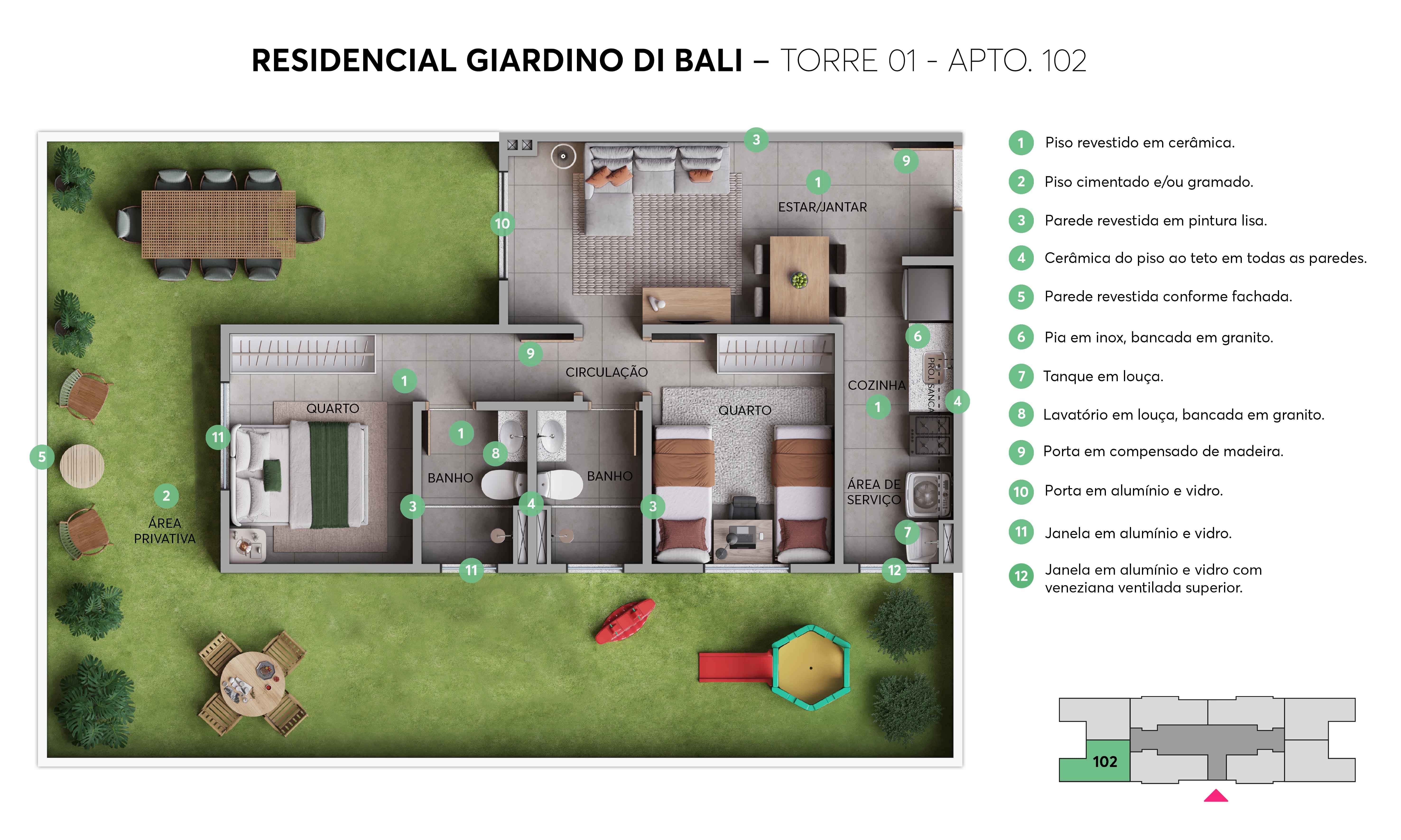 Planta Giardino Di Bali MRV Serra