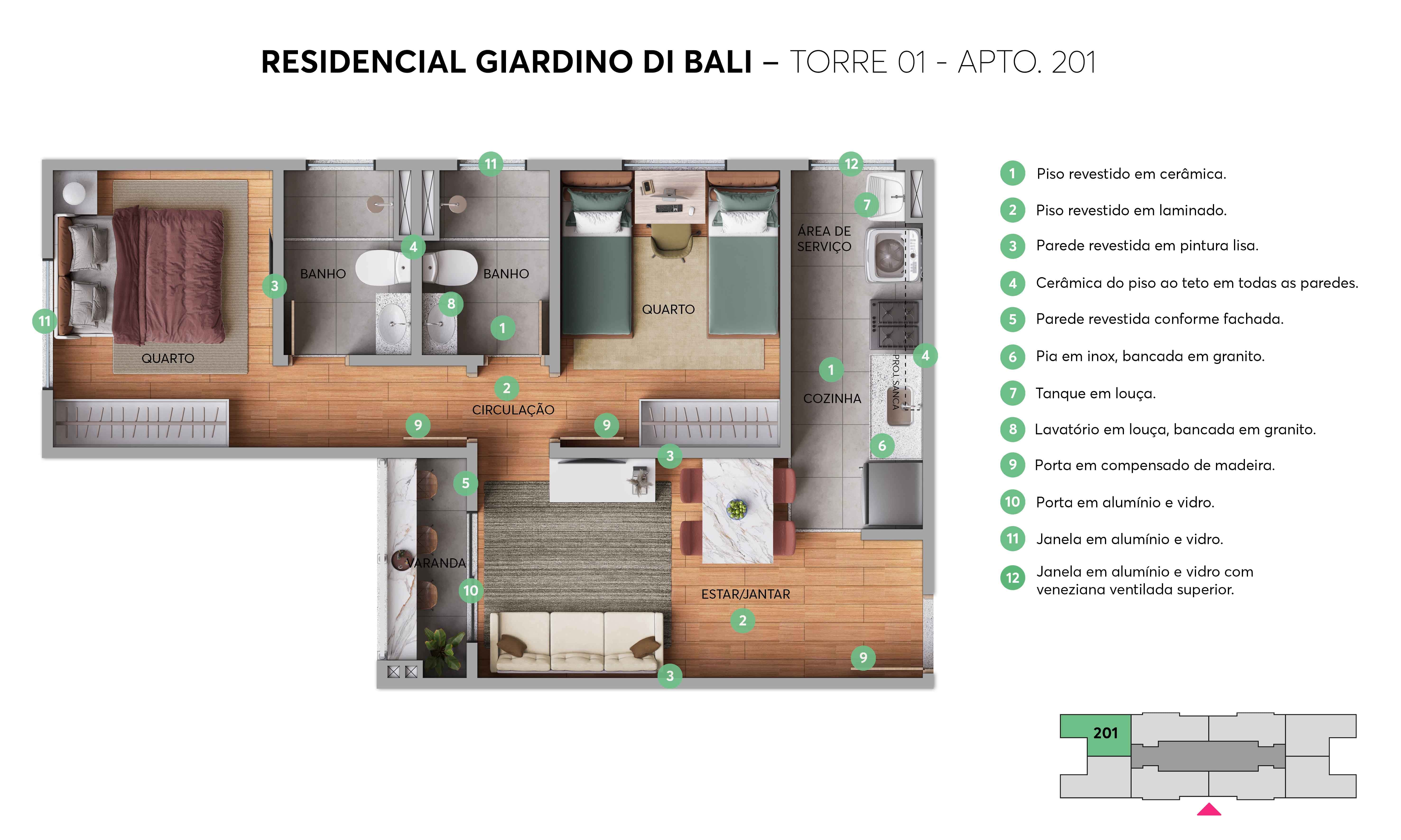 Planta Giardino Di Bali MRV Serra
