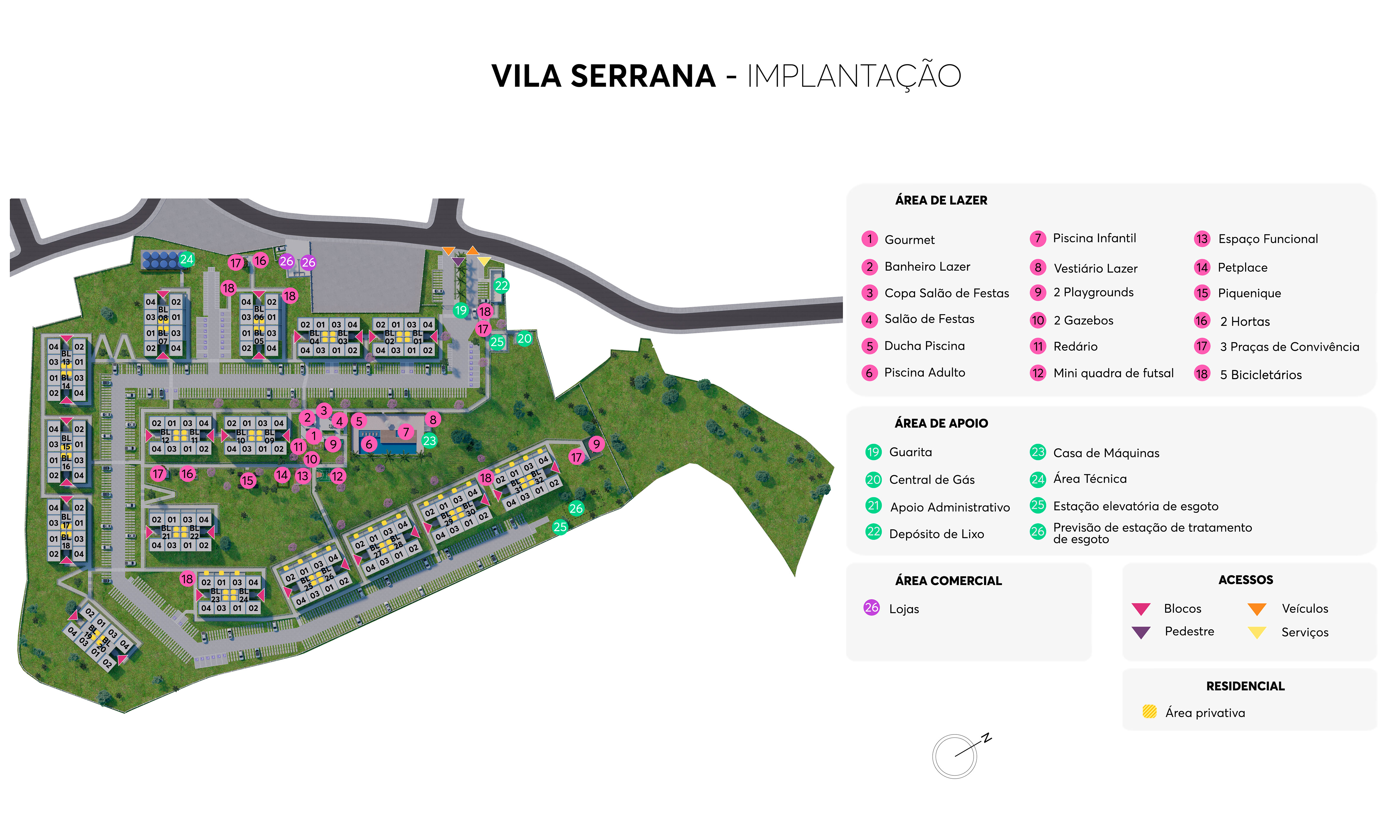 Implantação Vila Serrana MRV Serra