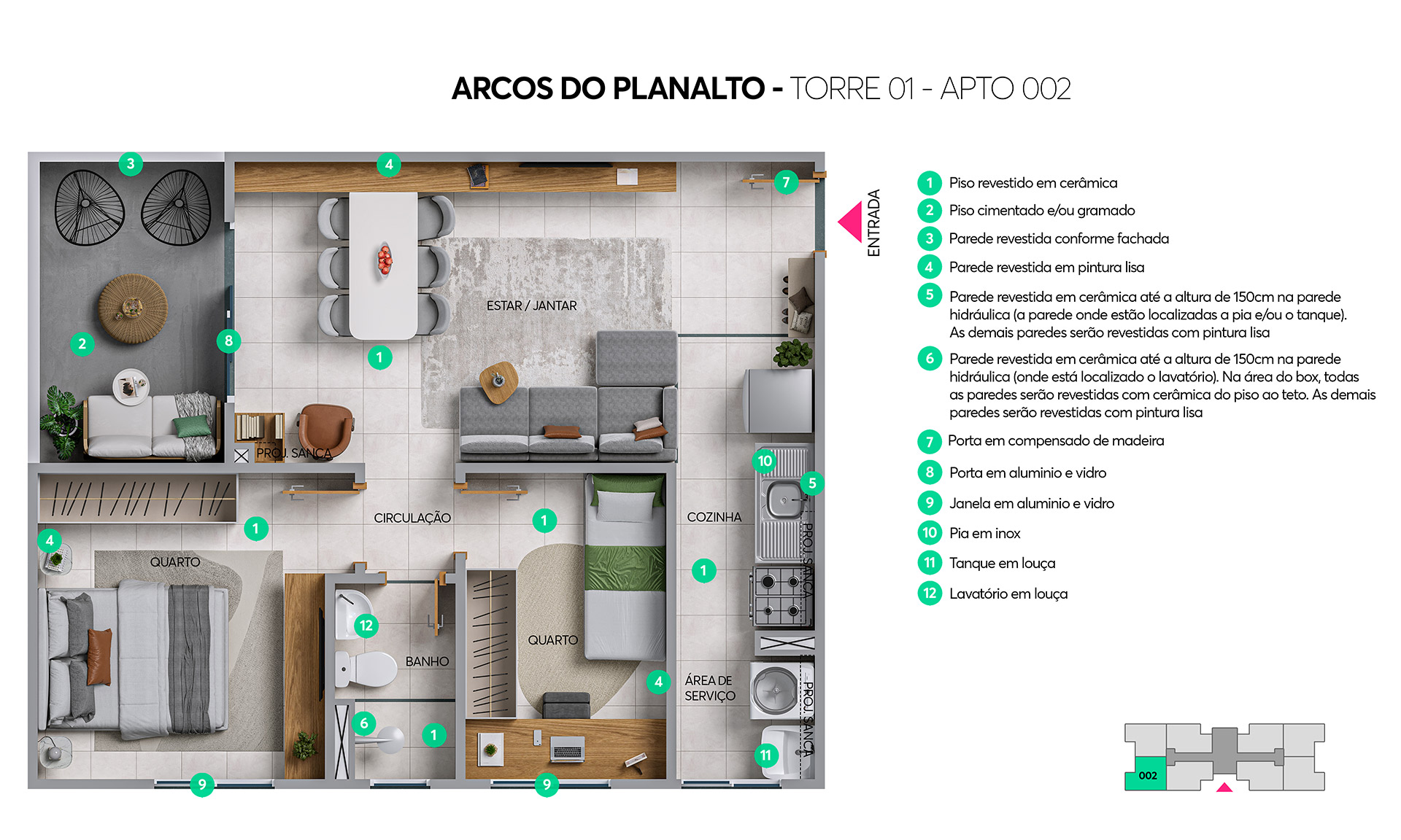 Planta Arcos do Planalto MRV Anápolis
