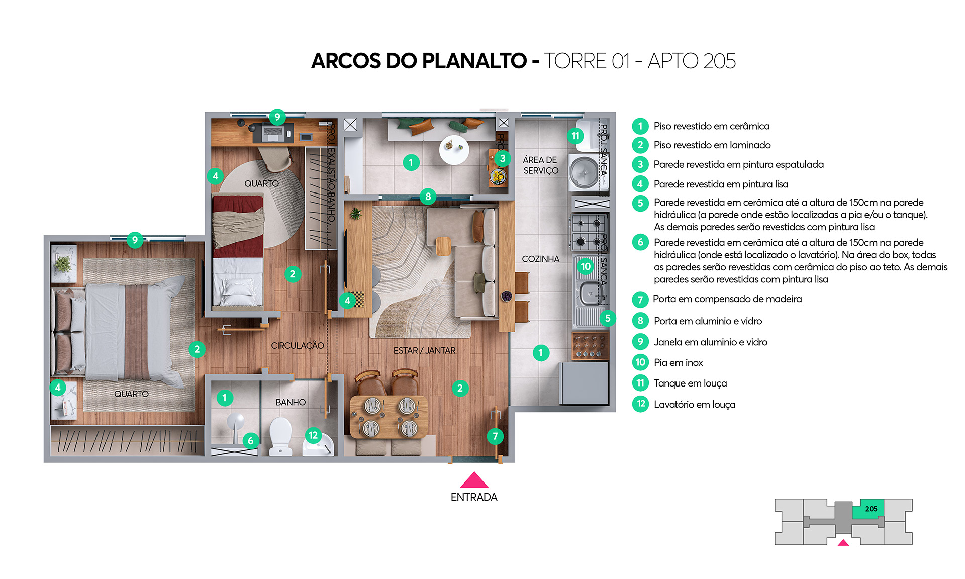Planta Arcos do Planalto MRV Anápolis