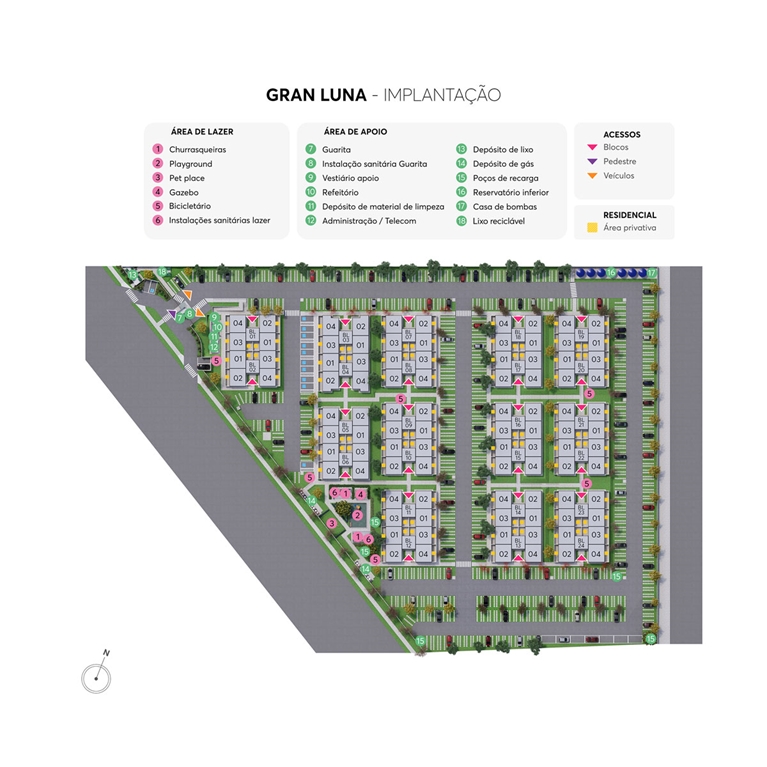 Planta Gran Luna MRV Goiânia