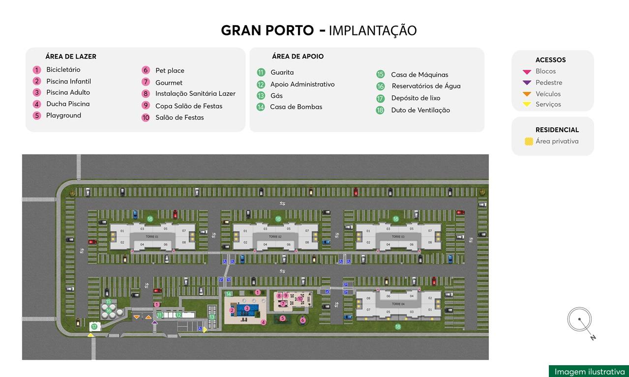 Implantação Gran Porto MRV Goiânia