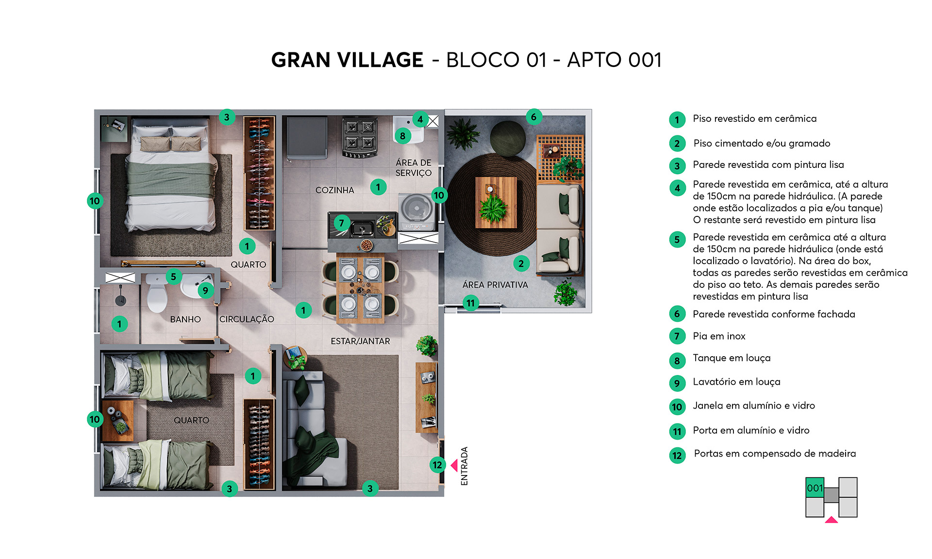 Planta Gran Village MRV Goiânia