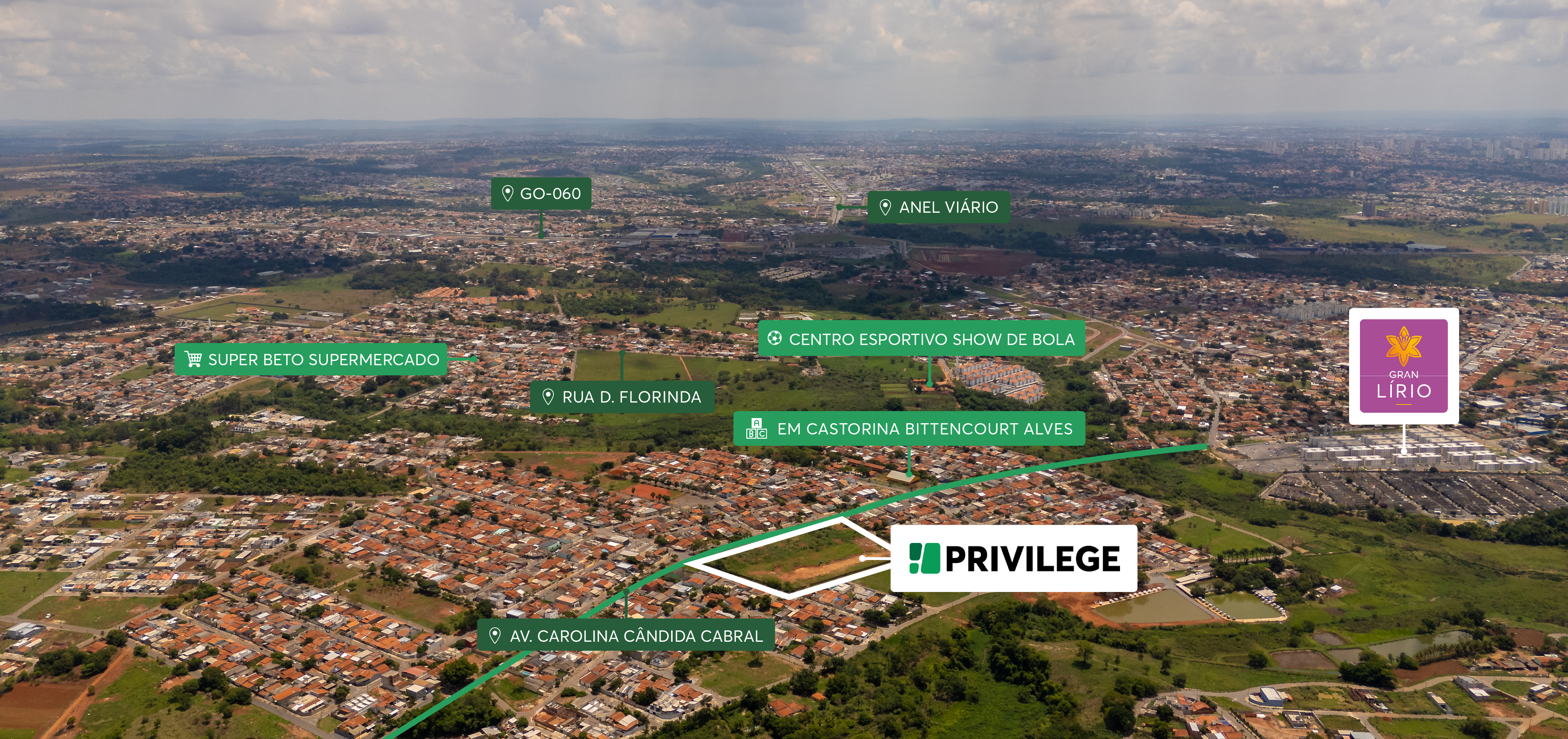 Imagem aérea Privilege MRV Goiânia