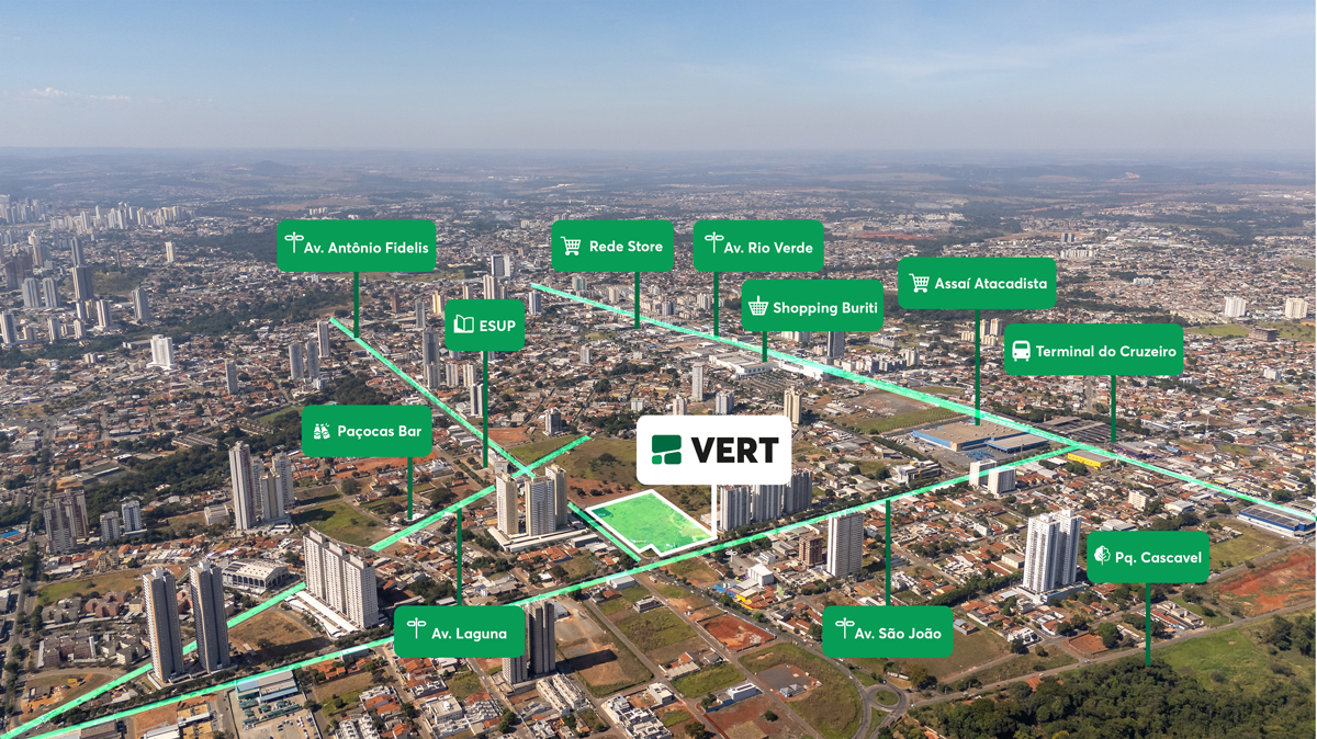 Imagem aérea Vert MRV Goiânia Imagem aérea Vert MRV Goiânia