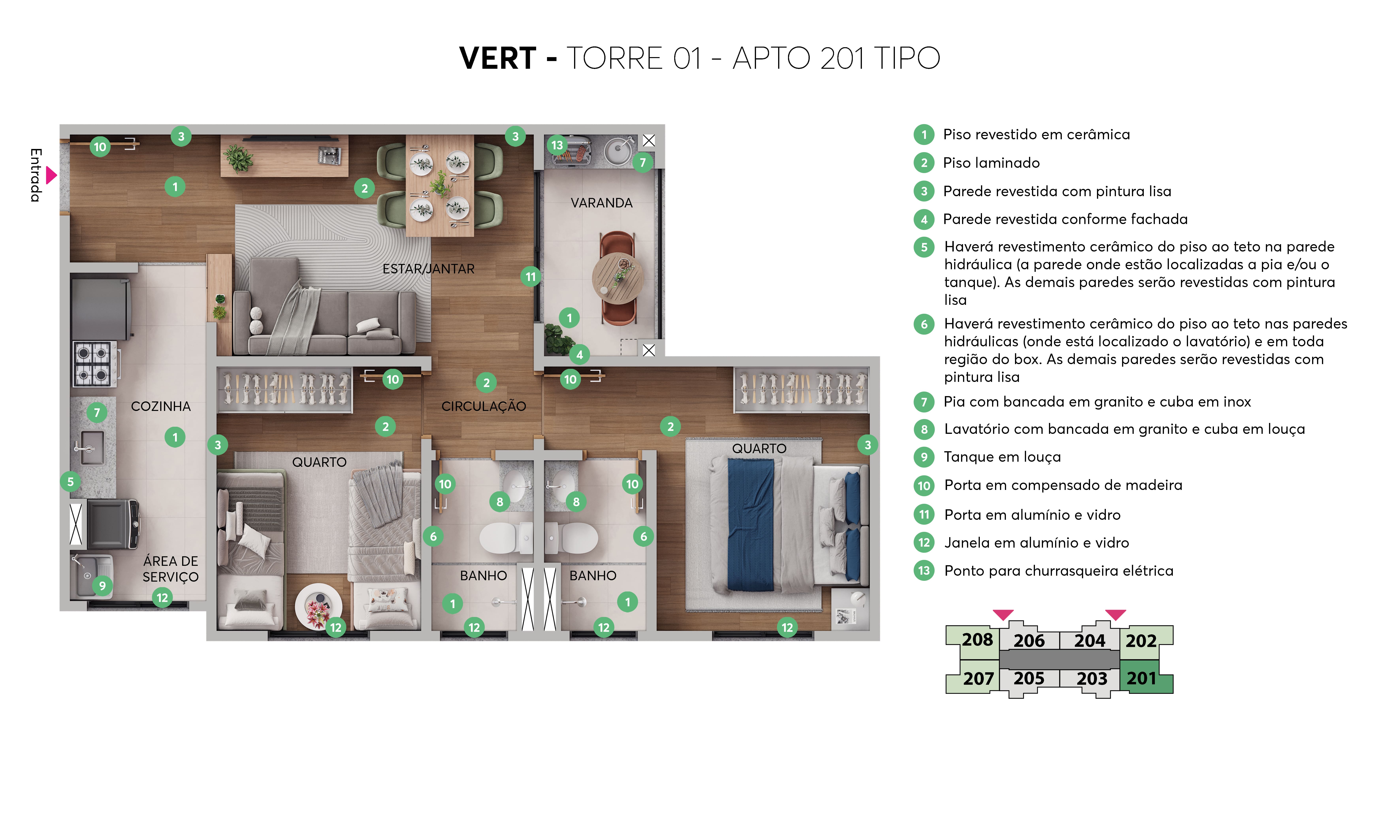 Planta Vert MRV Goiânia