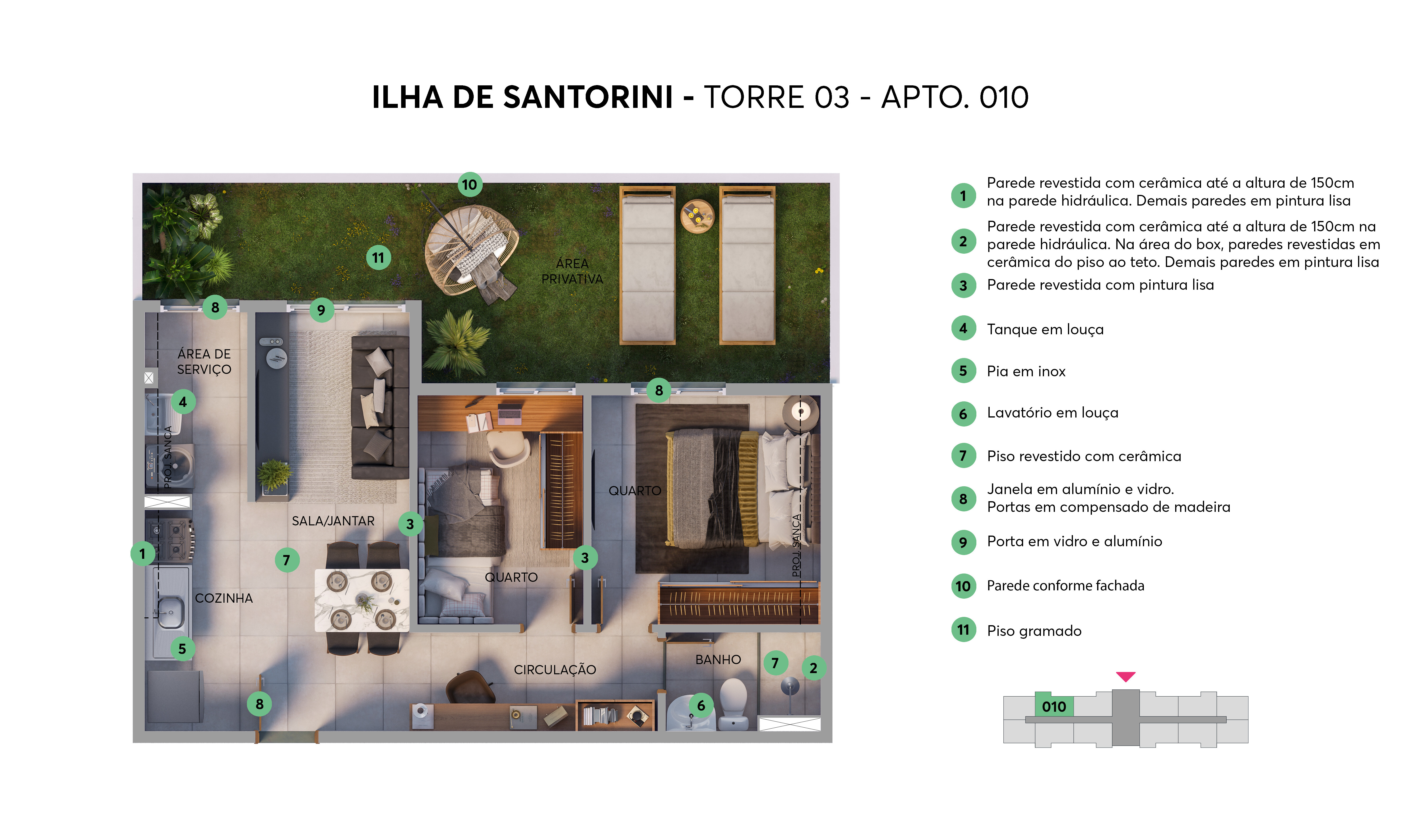Planta Ilha de Santorini MRV São Luís