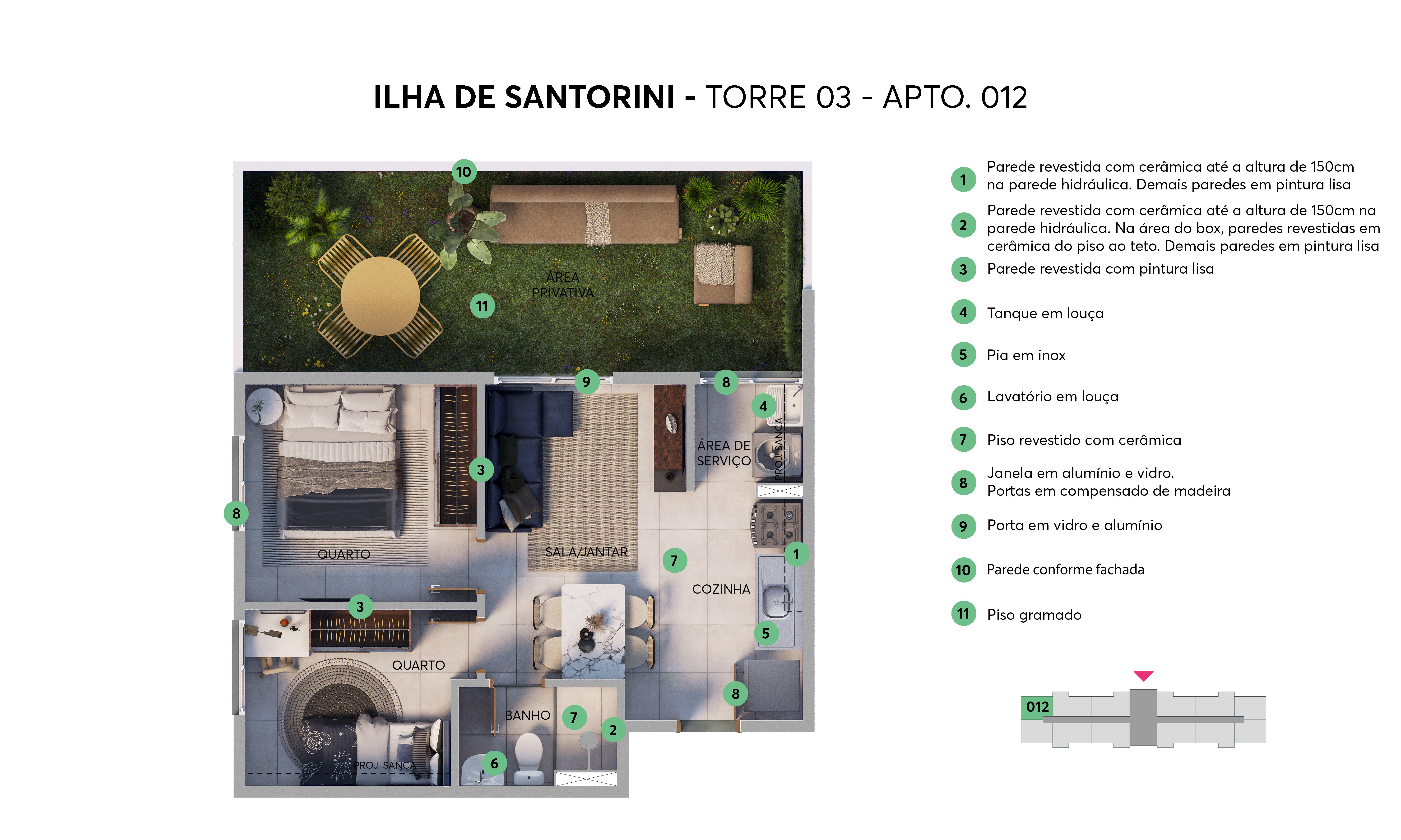 Planta Ilha de Santorini MRV São Luís