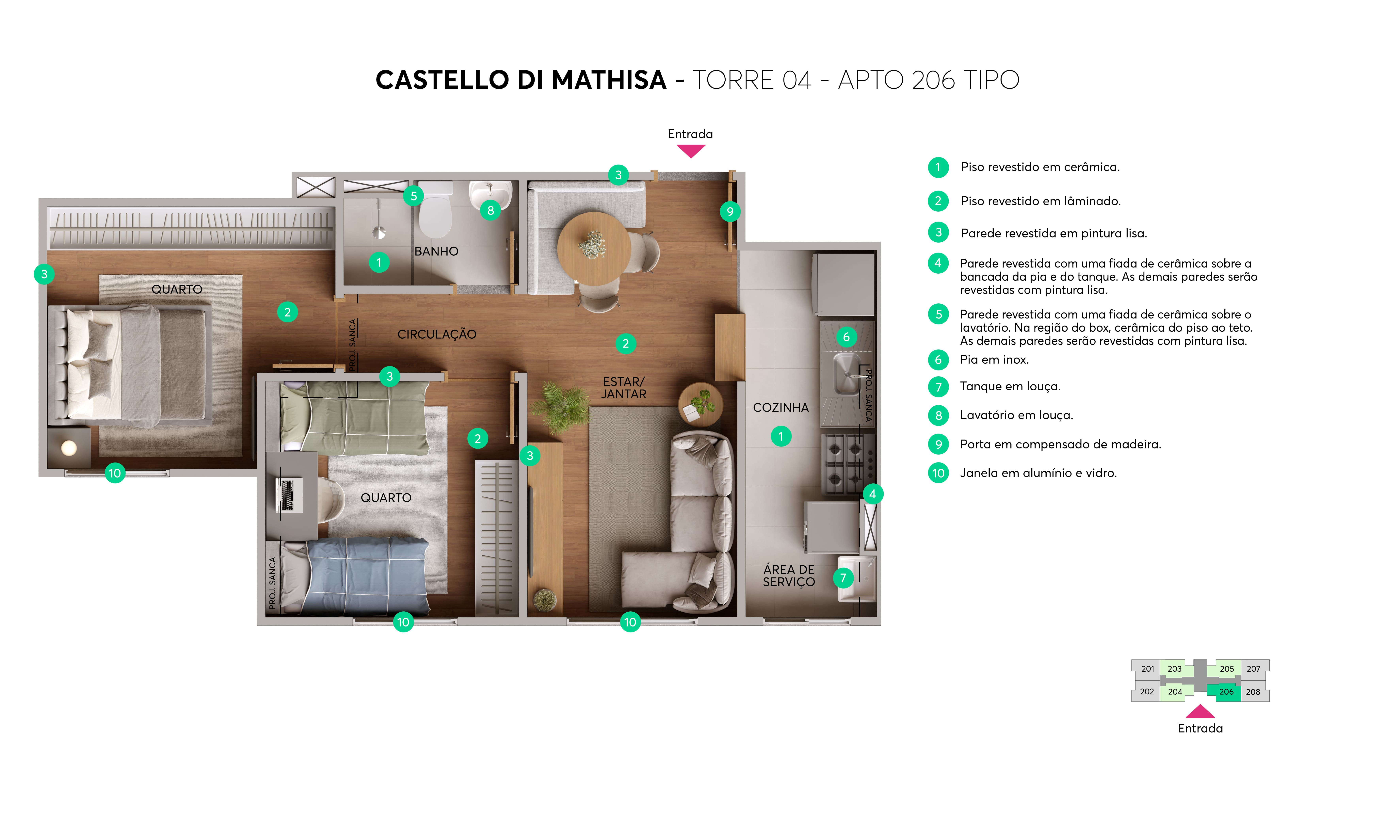 Planta Castello Di Mathisa MRV Campo Grande