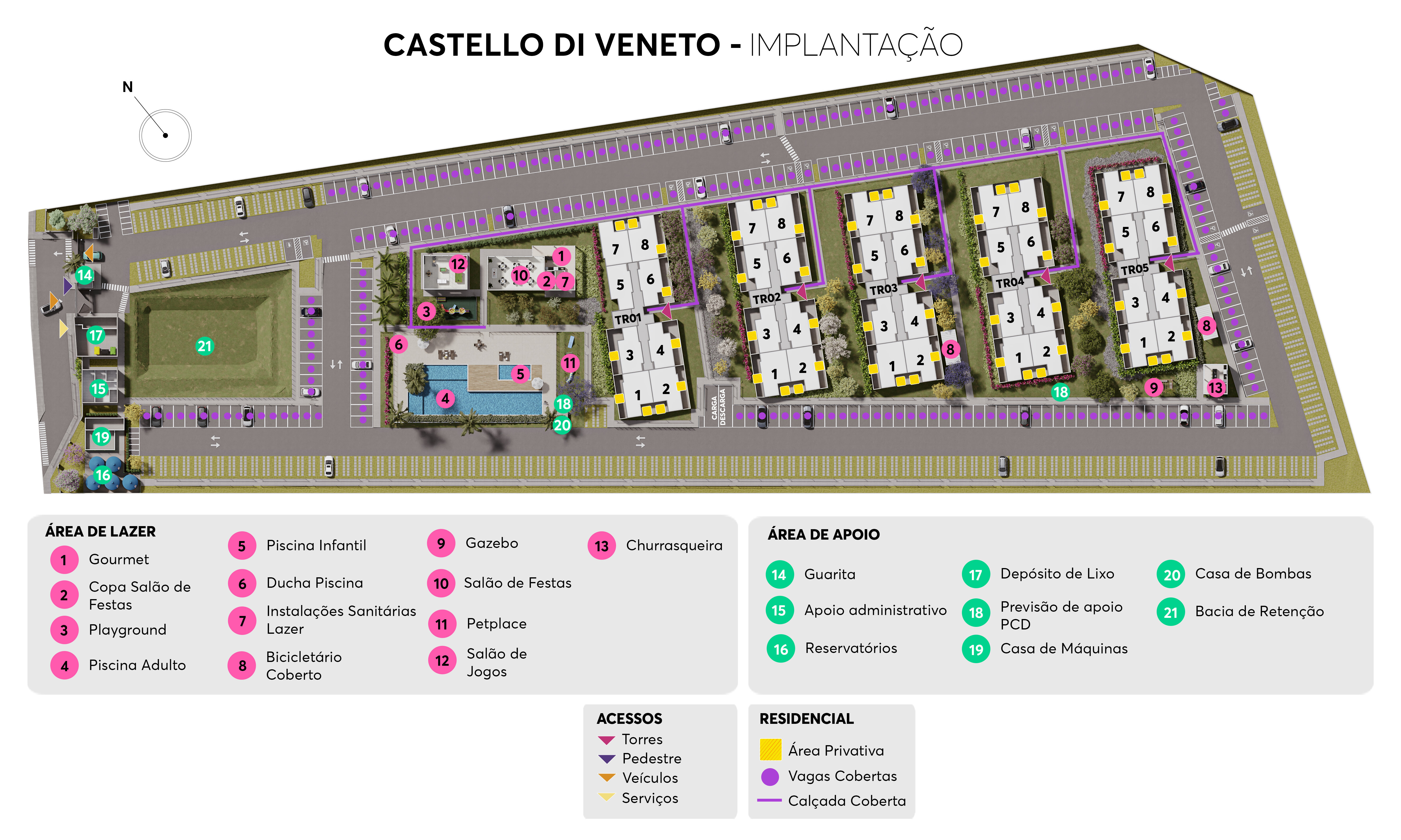Implantação Castello di Veneto MRV Campo Grande