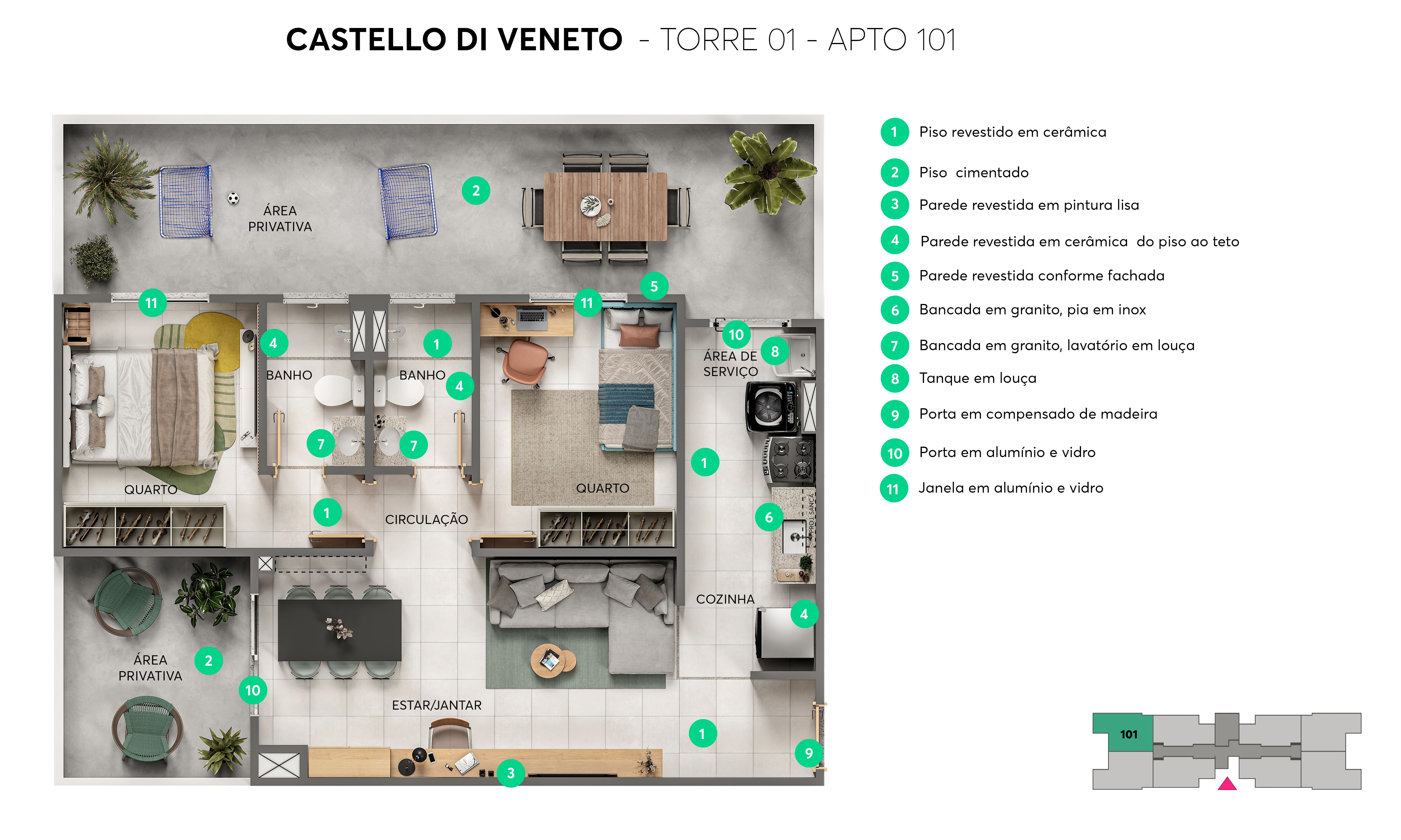 Planta Castello di Veneto MRV Campo Grande