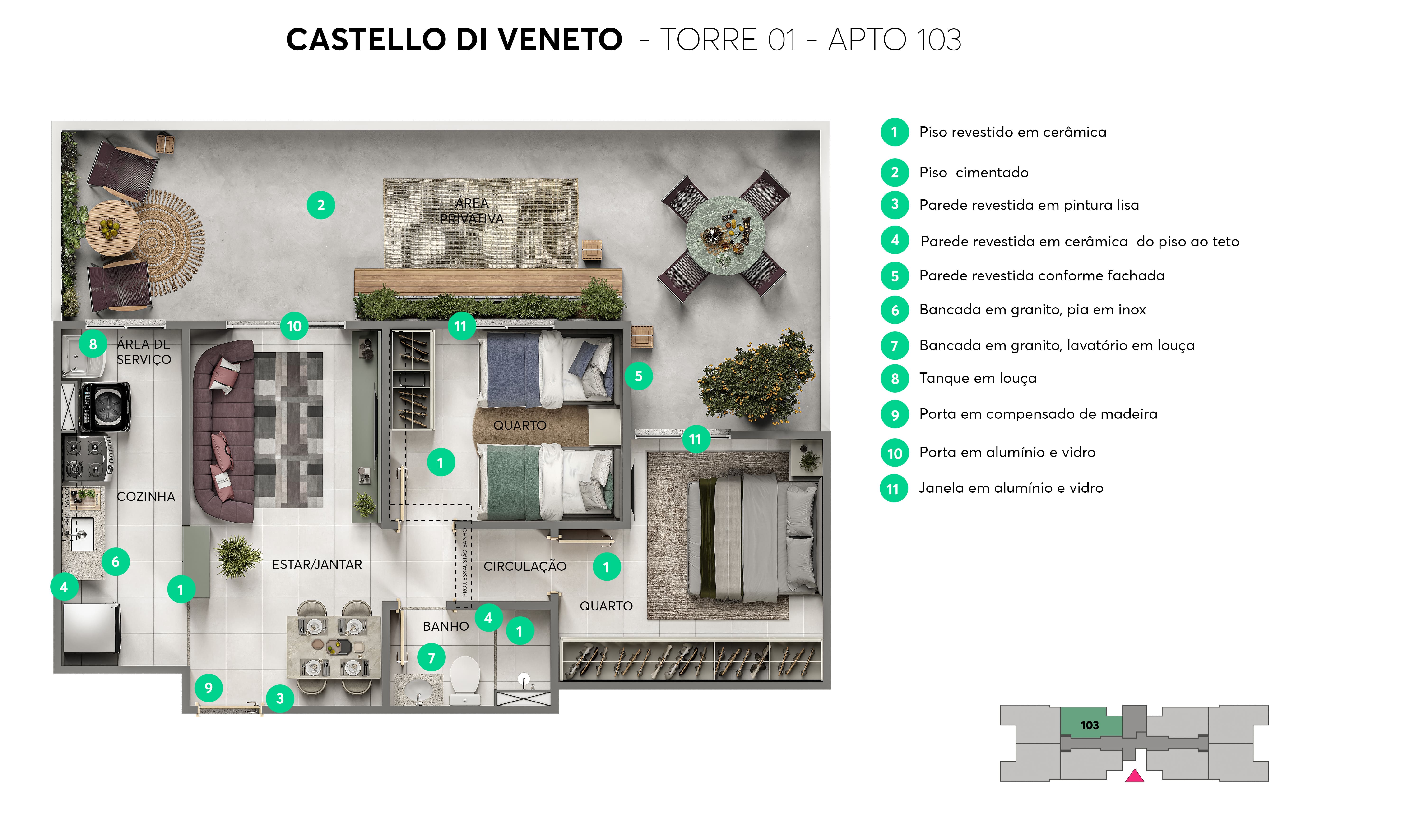 Planta Castello di Veneto MRV Campo Grande