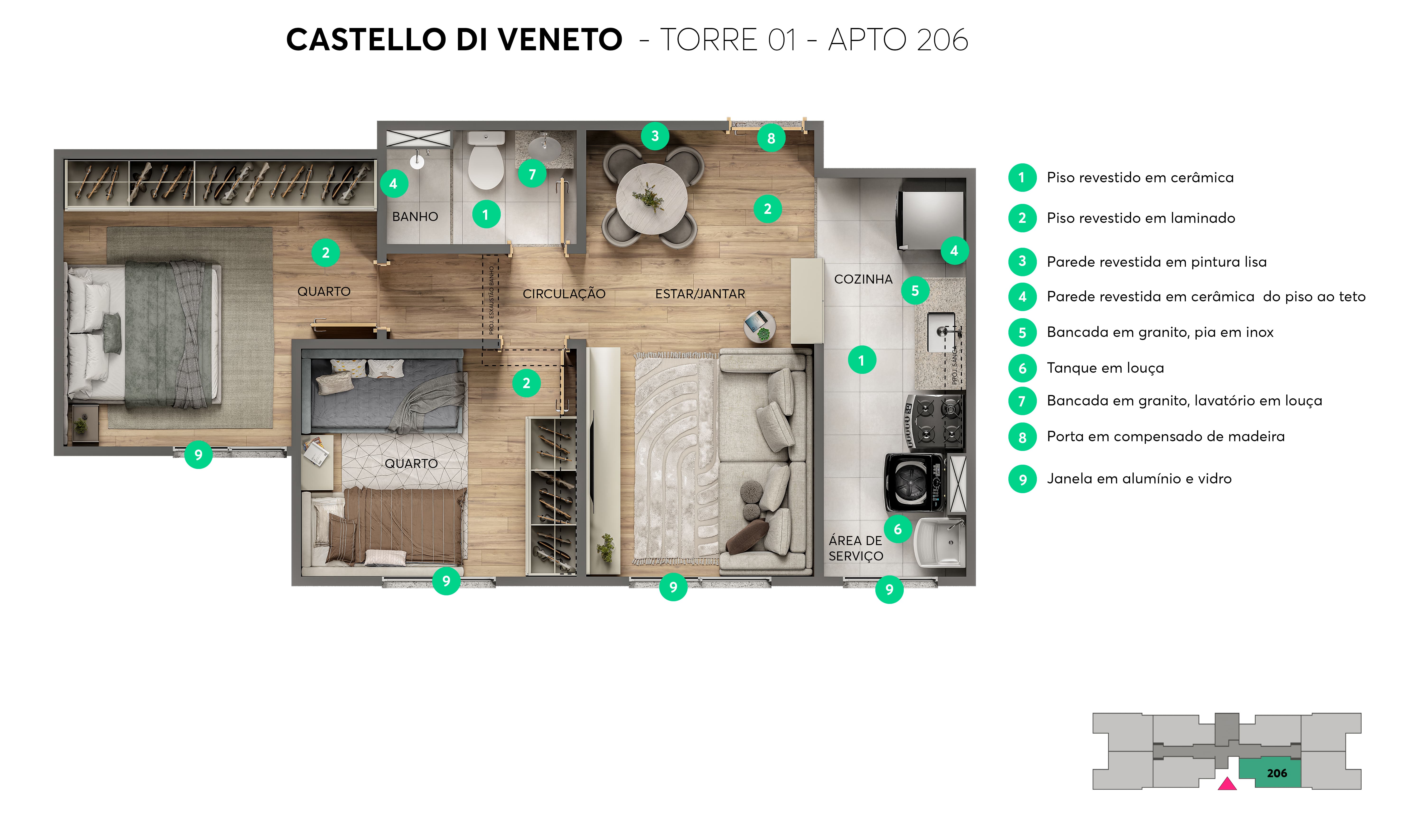 Planta Castello di Veneto MRV Campo Grande