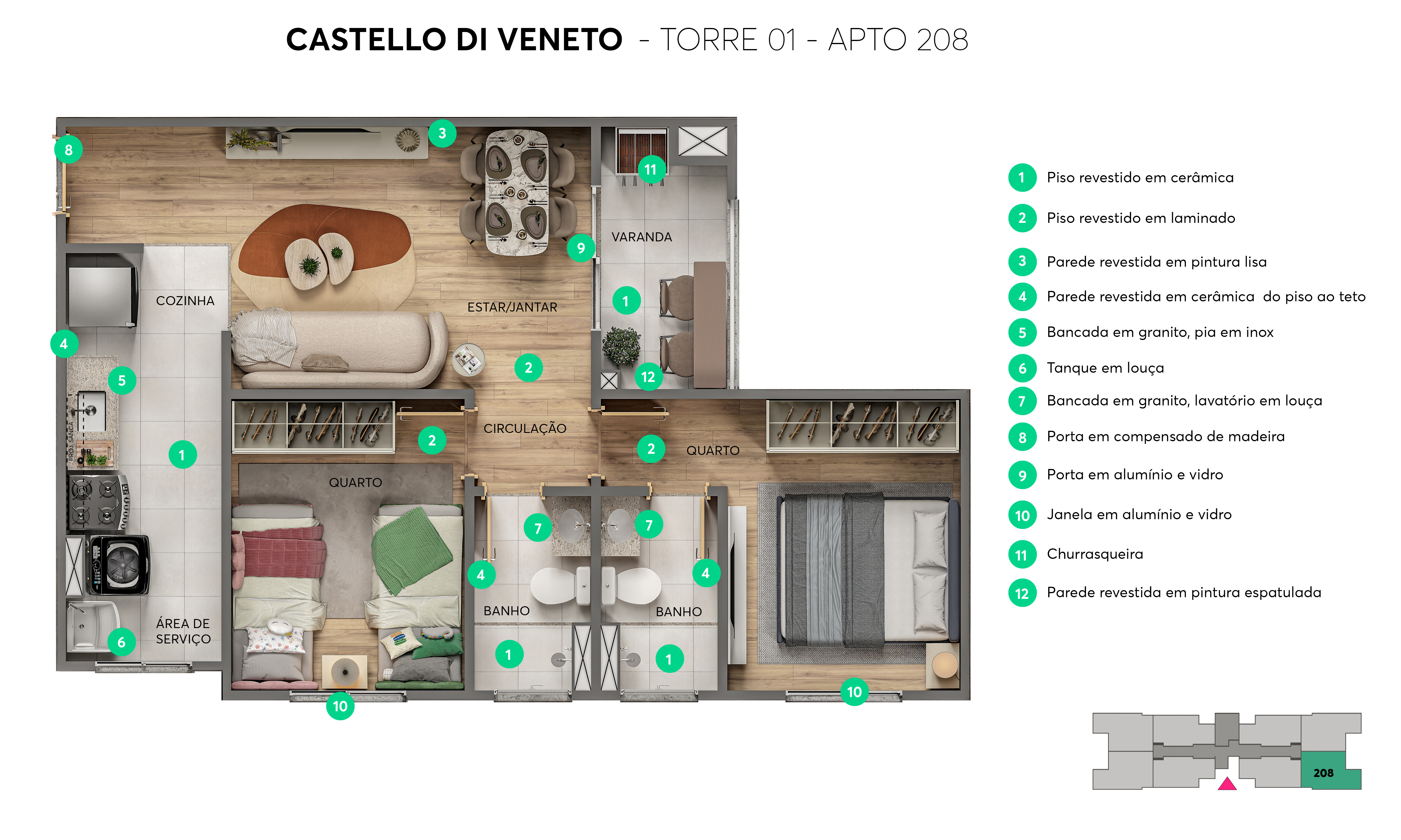 Planta Castello di Veneto MRV Campo Grande