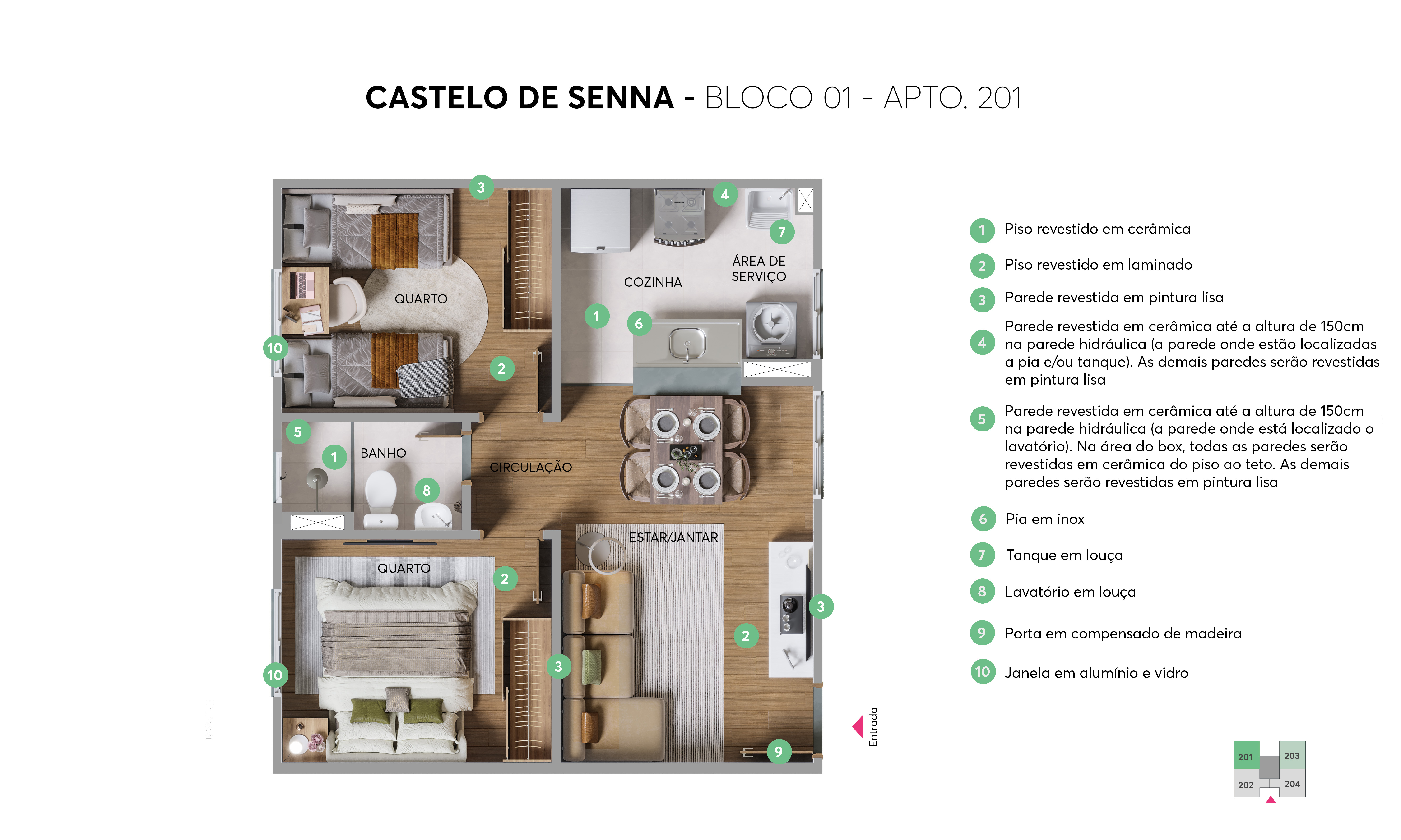 Planta Castelo de Senna MRV Campo Grande