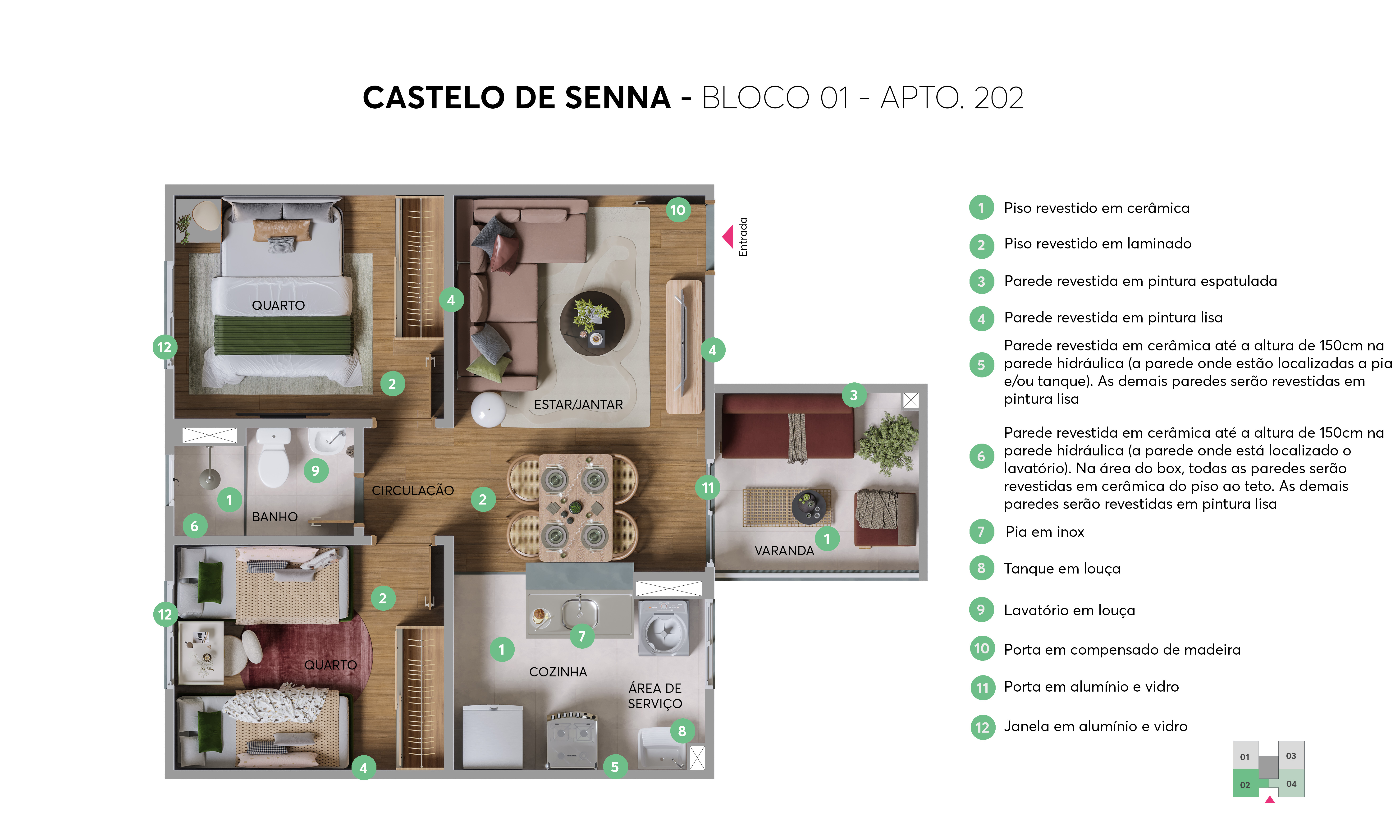 Planta Castelo de Senna MRV Campo Grande