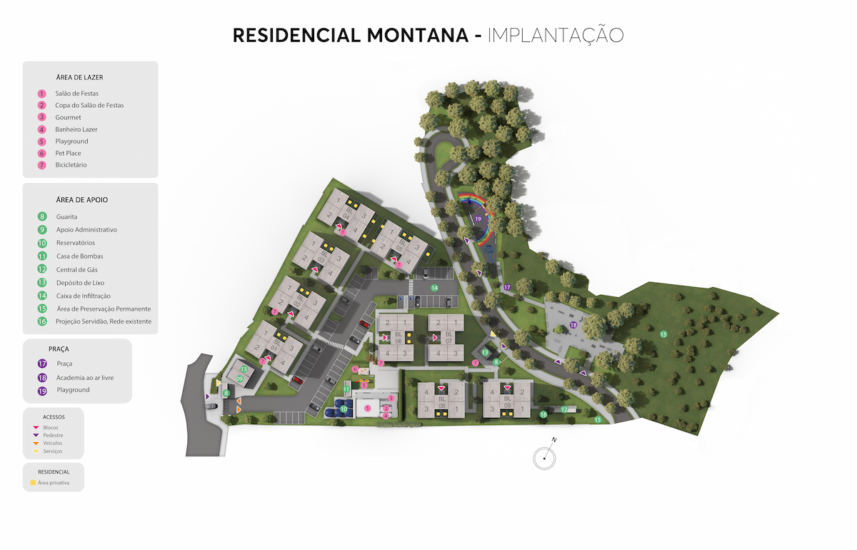 Implantação Residencial Montana MRV Belo Horizonte