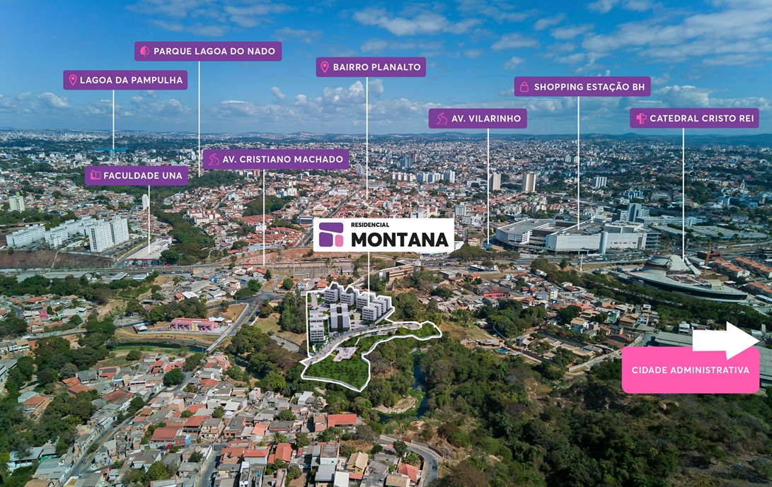 Foto aérea Residencial Montana MRV BH Foto aérea Residencial Montana MRV BH
