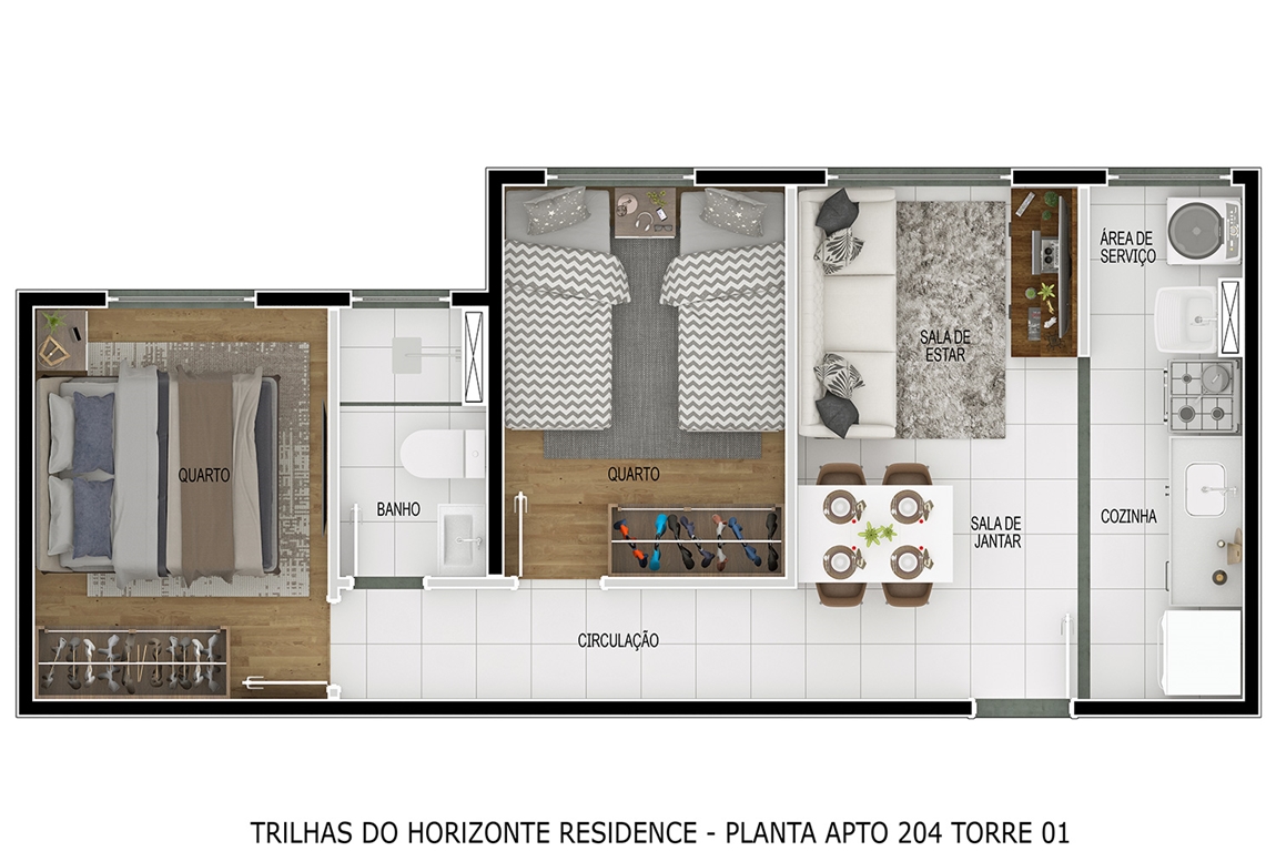 Planta Trilhas do Horizonte MRV Uberlândia